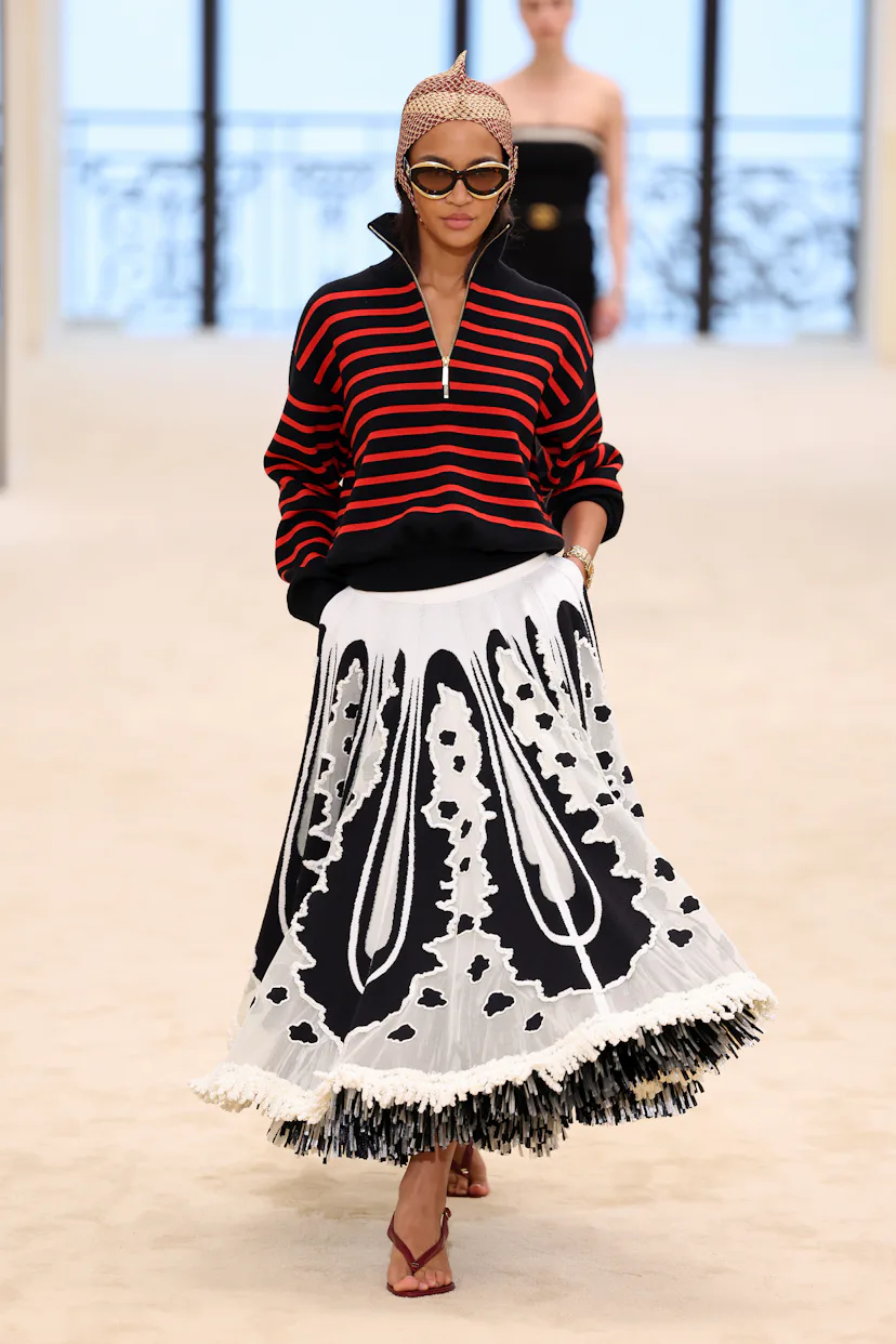 A model walks the runway during the Chanel Cruise 2026/27
