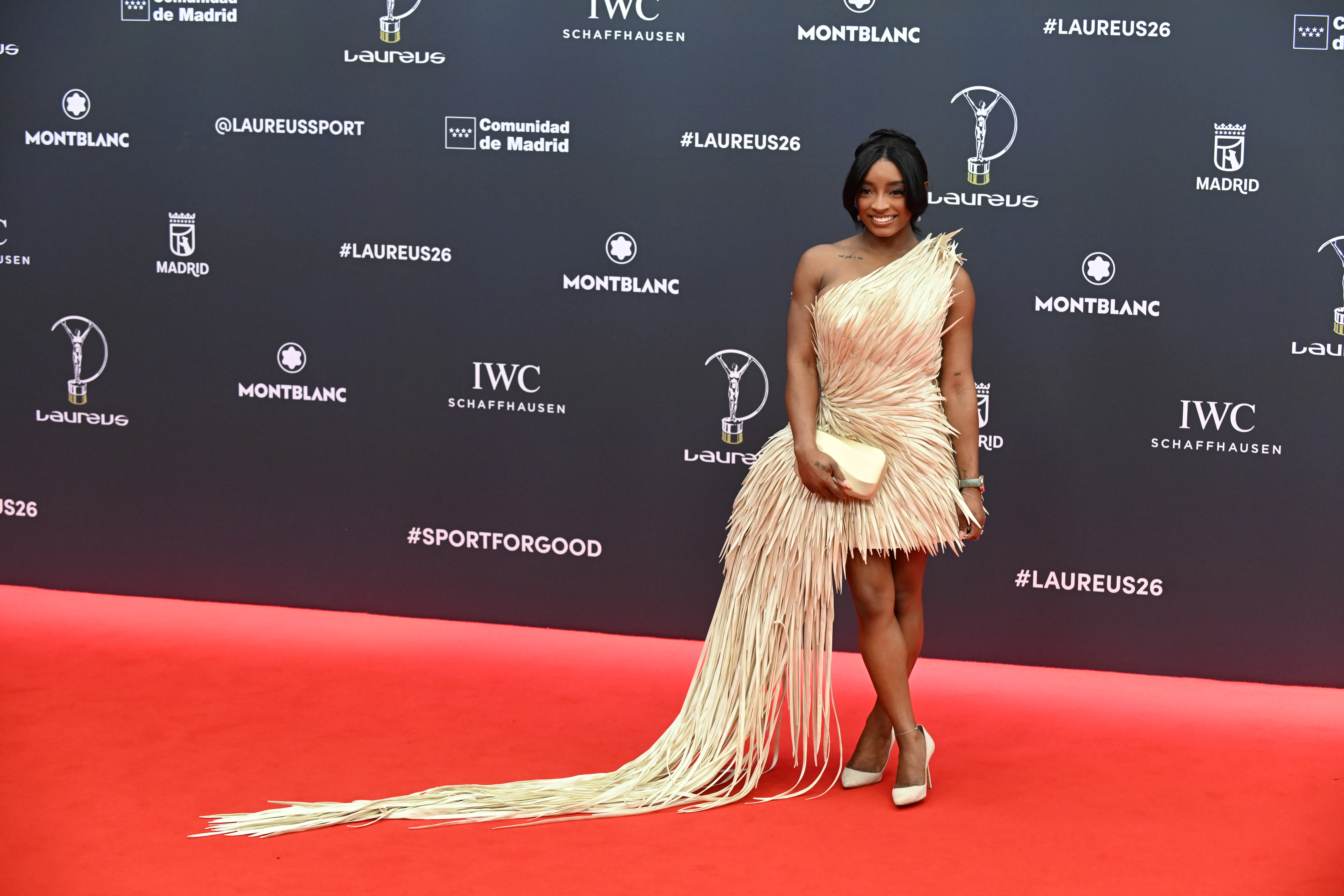 MADRID,  SPAIN - APRIL 20: Simone Biles during the Laureus World Sports Awards 2026 gala held at the...