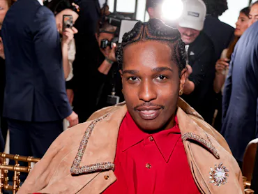 A$AP Rocky at the Chanel Cruise Show 2026 on April 28, 2026 in Biarritz, France. (Photo by Swan Gall...