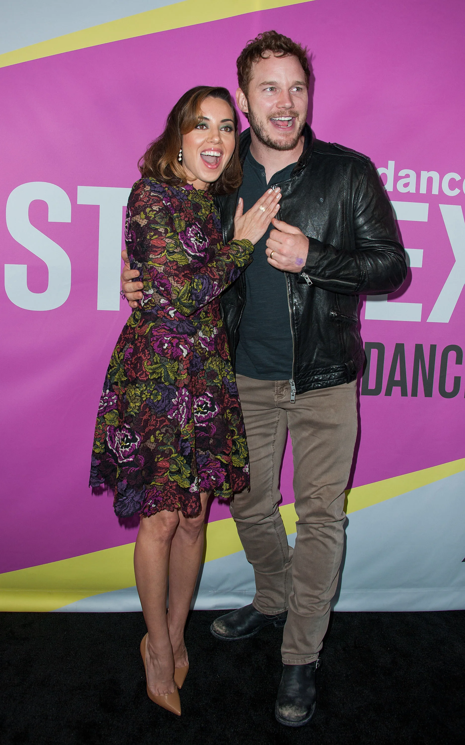 Chris Pratt congratulated Aubrey Plaza after she announced her pregnancy.