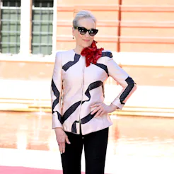 LONDON, ENGLAND - APRIL 24: Meryl Streep attends "The Devil Wears Prada 2" Photocall at the V&A Sout...