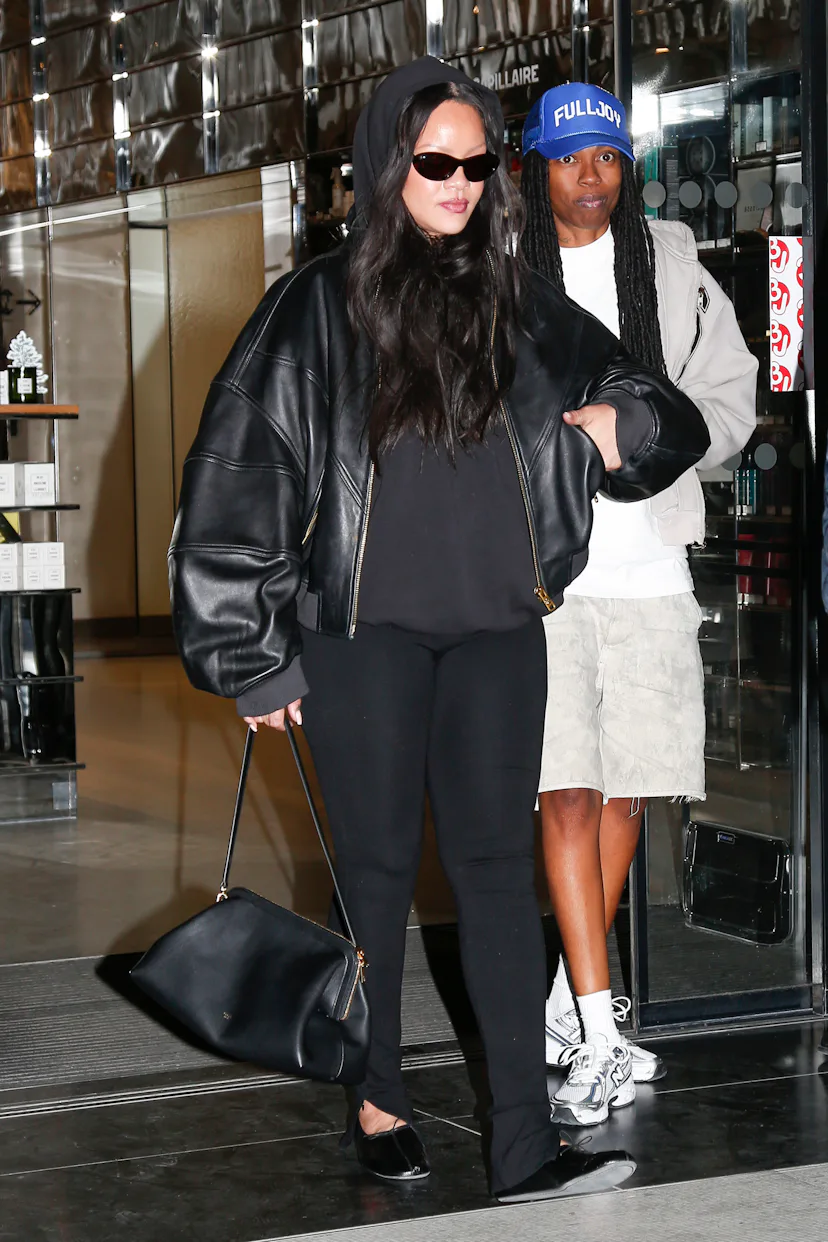 Rihanna at Galeries Lafayette in Paris in April 2026.