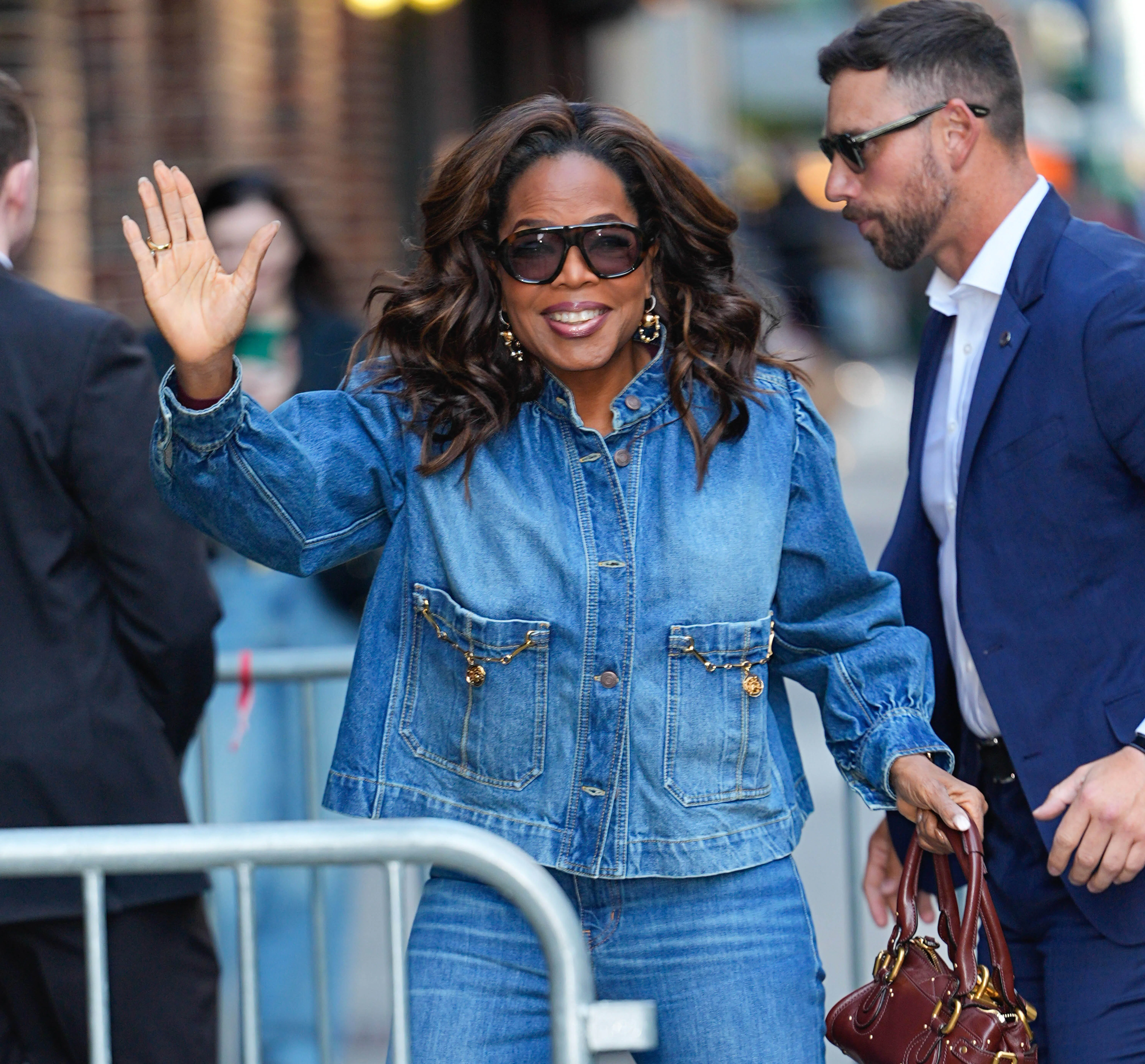 NEW YORK, NY - APRIL 7: Oprah Winfrey is seen on April 7, 2026 in New York City.  (Photo by XNY/Star...