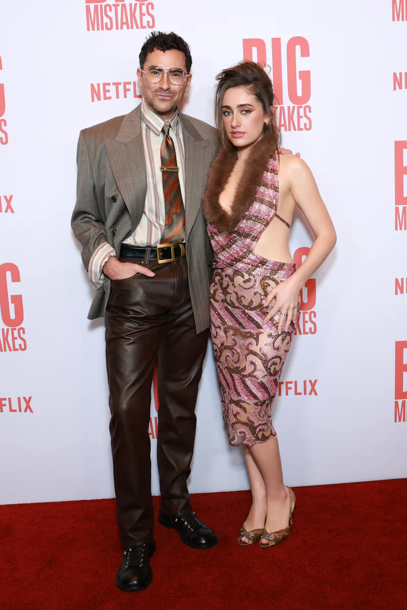 NEW YORK, NEW YORK - APRIL 06: (L-R) Dan Levy and Rachel Sennott attend the NYC Premiere Screening a...
