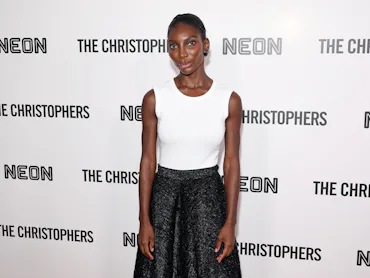 NEW YORK, NEW YORK - APRIL 08: Michaela Coel attends "The Christophers" New York Premiere at Metrogr...