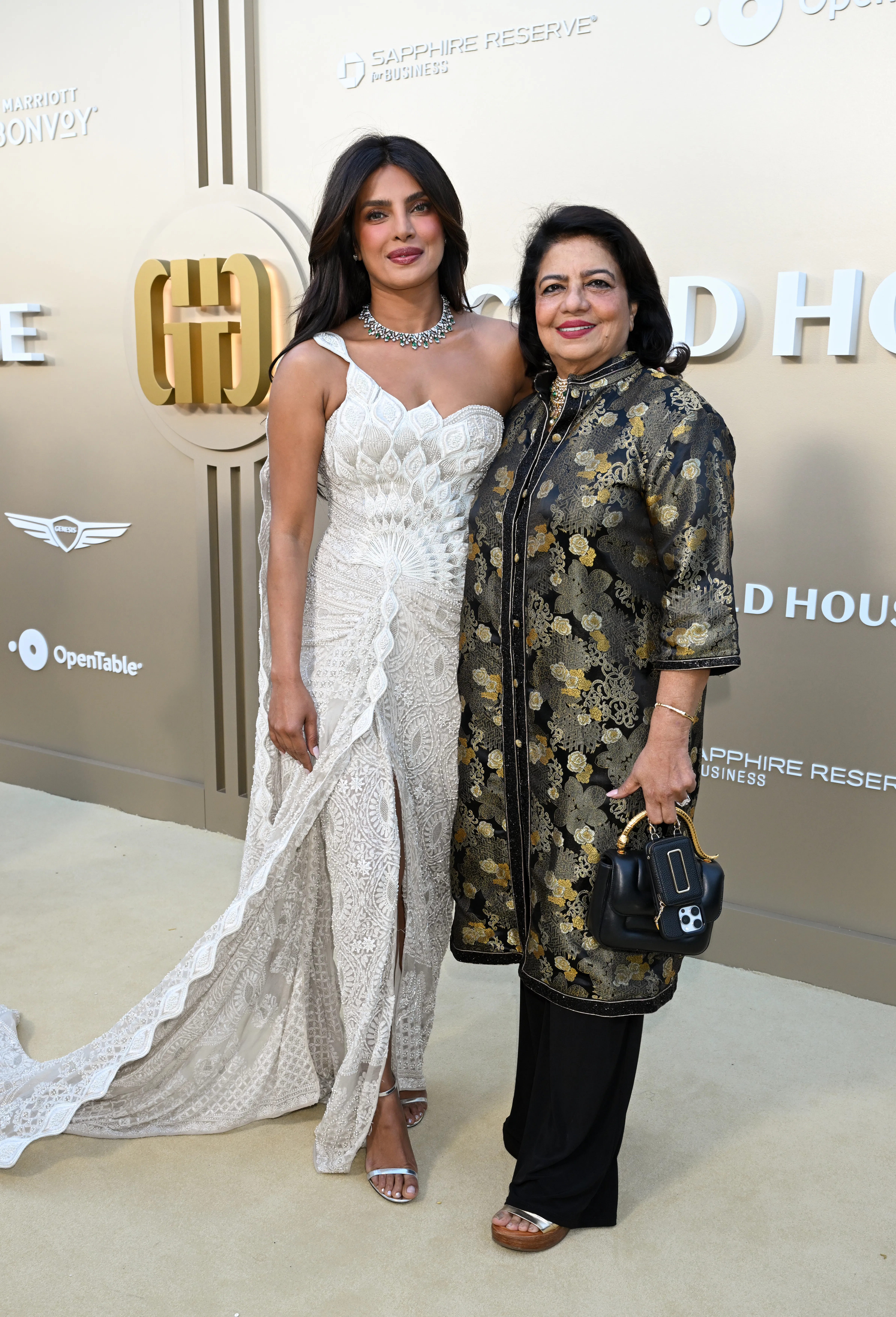 Priyanka Chopra Jonas and Madhu Chopra at the Gold House 5th Annual Gold Gala 
