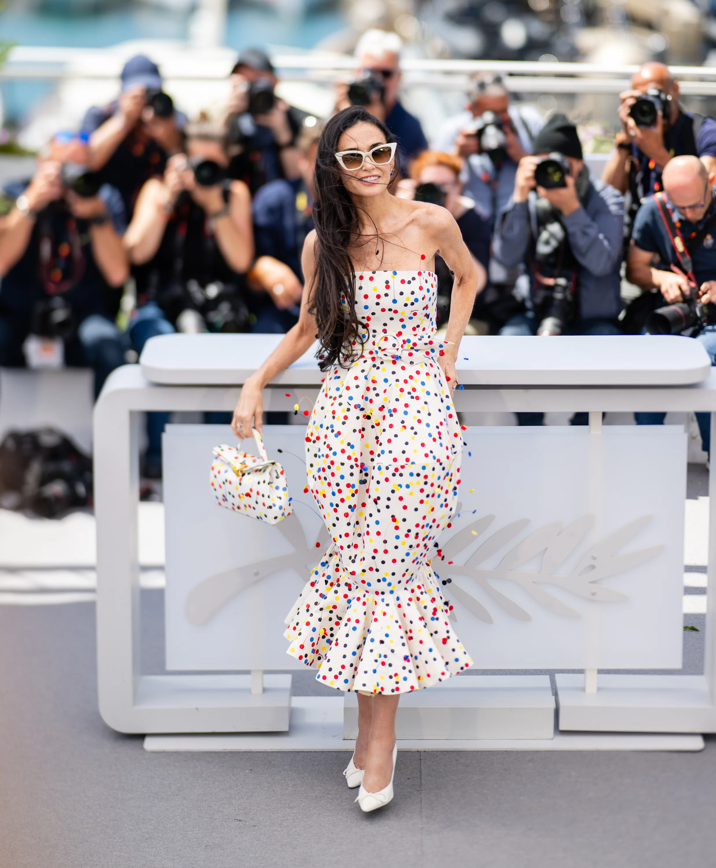 CANNES, FRANCE - MAY 12: Demi Moore poses during the Jury photocall at the 79th annual Cannes Film F...