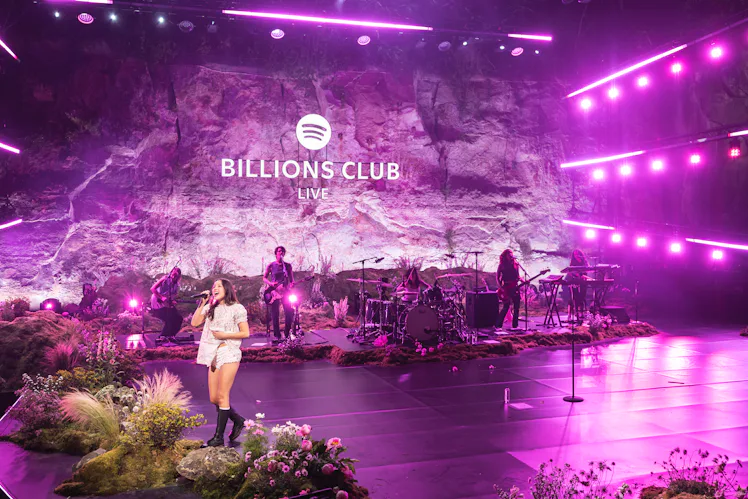 BARCELONA, SPAIN - MAY 8: (EXCLUSIVE COVERAGE) Olivia Rodrigo performs on stage during an exclusive ...