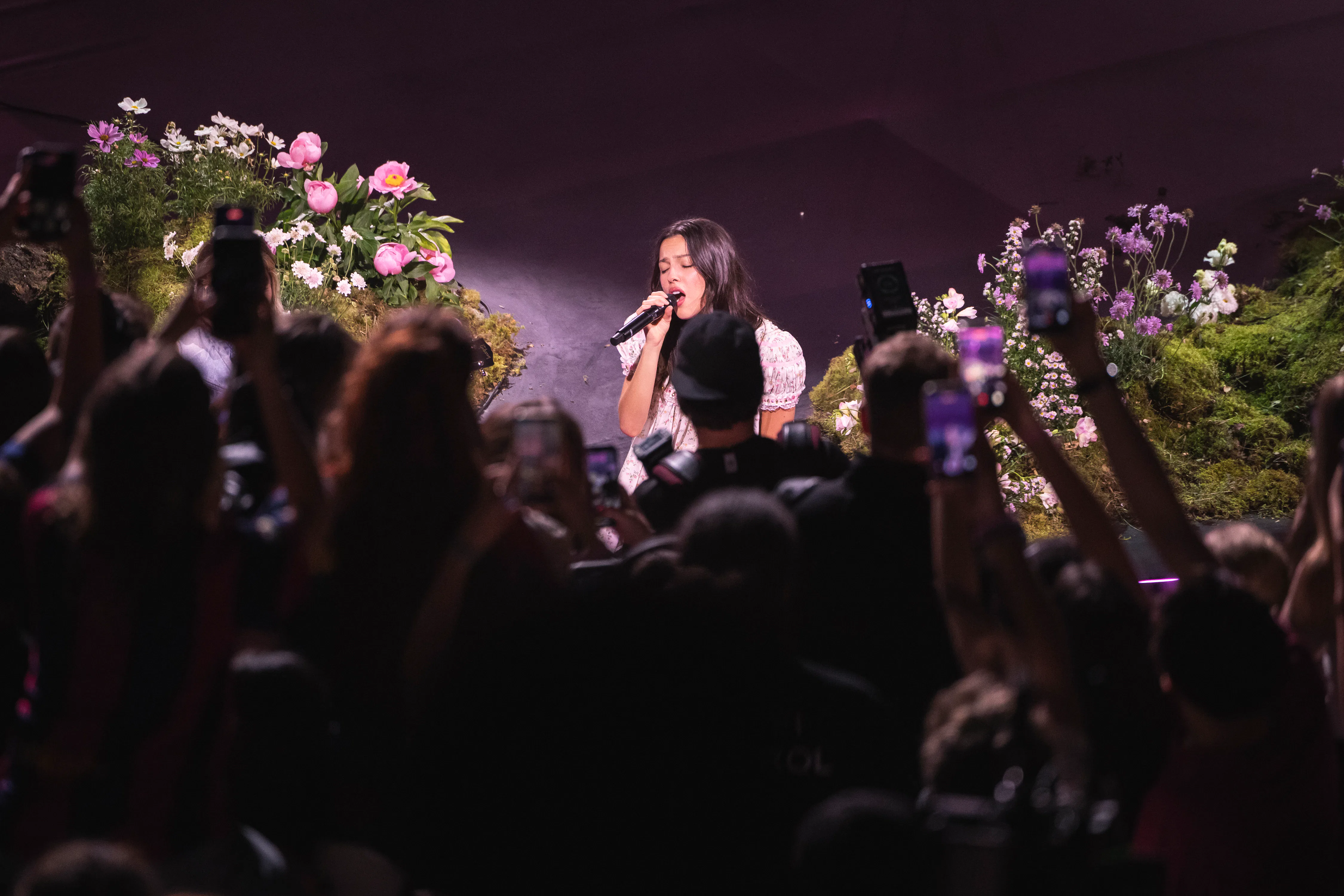 BARCELONA, SPAIN - MAY 8: (EXCLUSIVE COVERAGE) Olivia Rodrigo performs on stage during an exclusive ...