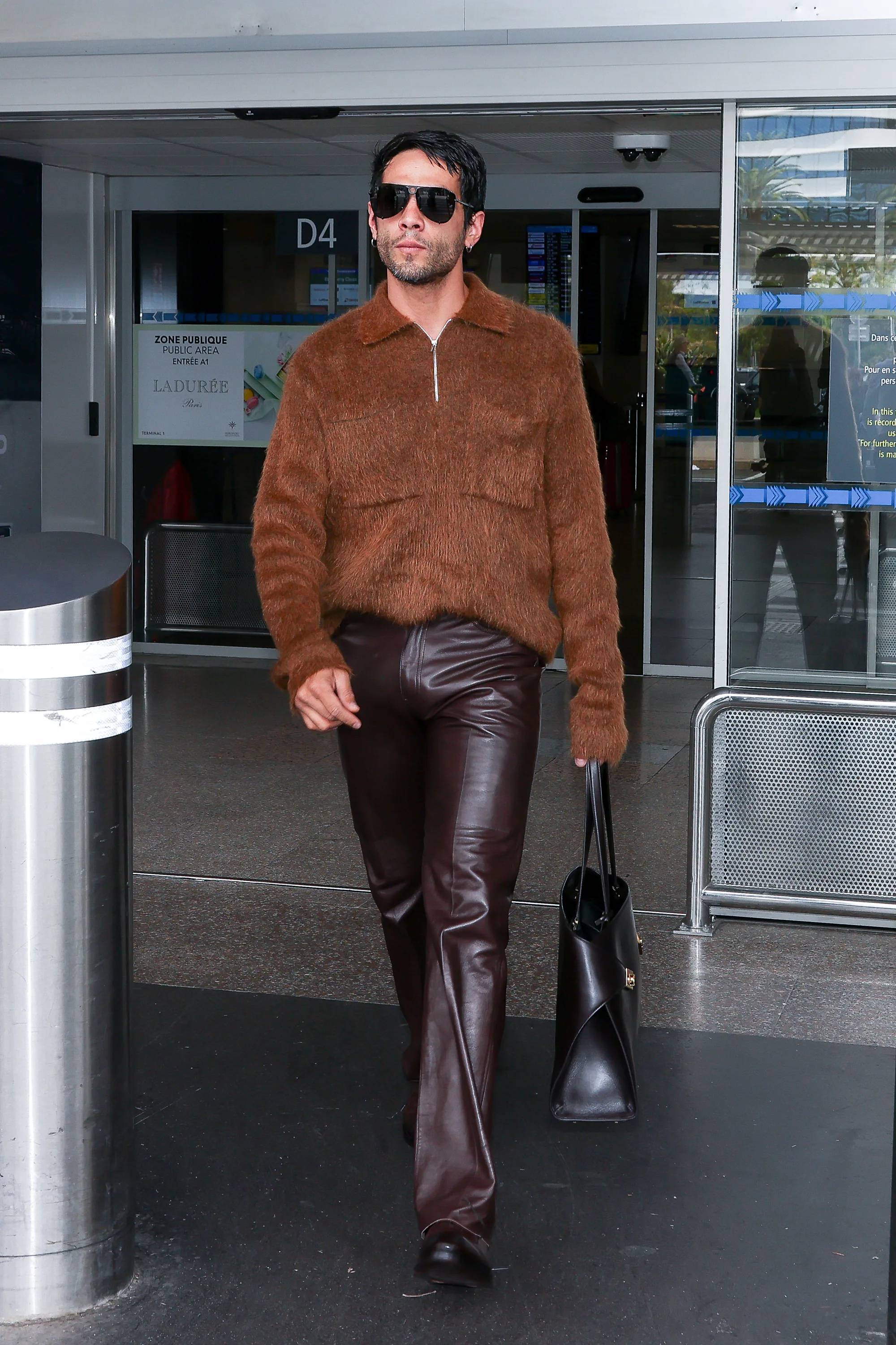 NICE, FRANCE - MAY 13: Diego Calva arrives at Nice Airport during the 79th annual Cannes FilmFestiva...