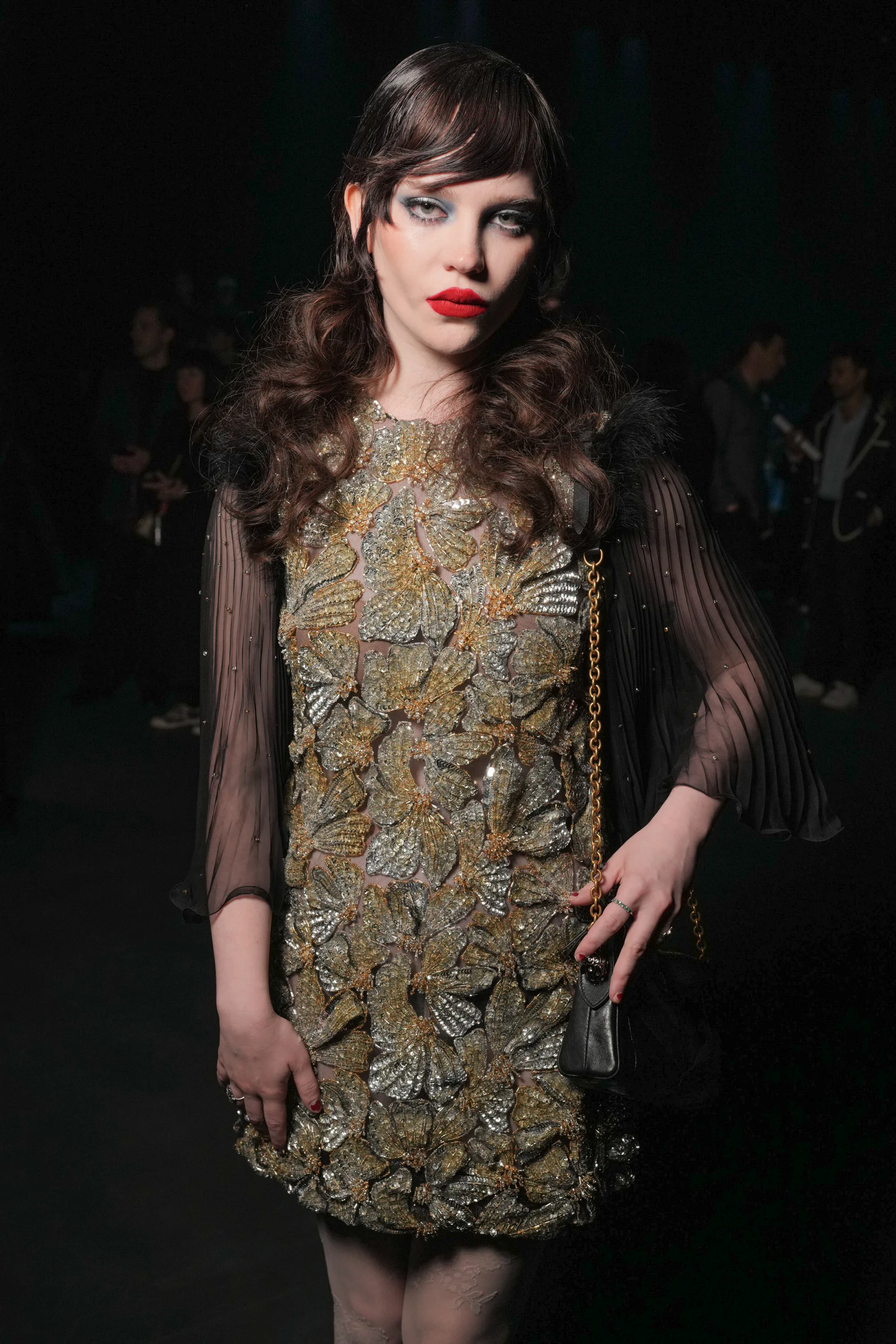 Sophie Thatcher at the Valentino fashion show as part of Spring/Summer 2026 Paris Fashion Week on Oc...