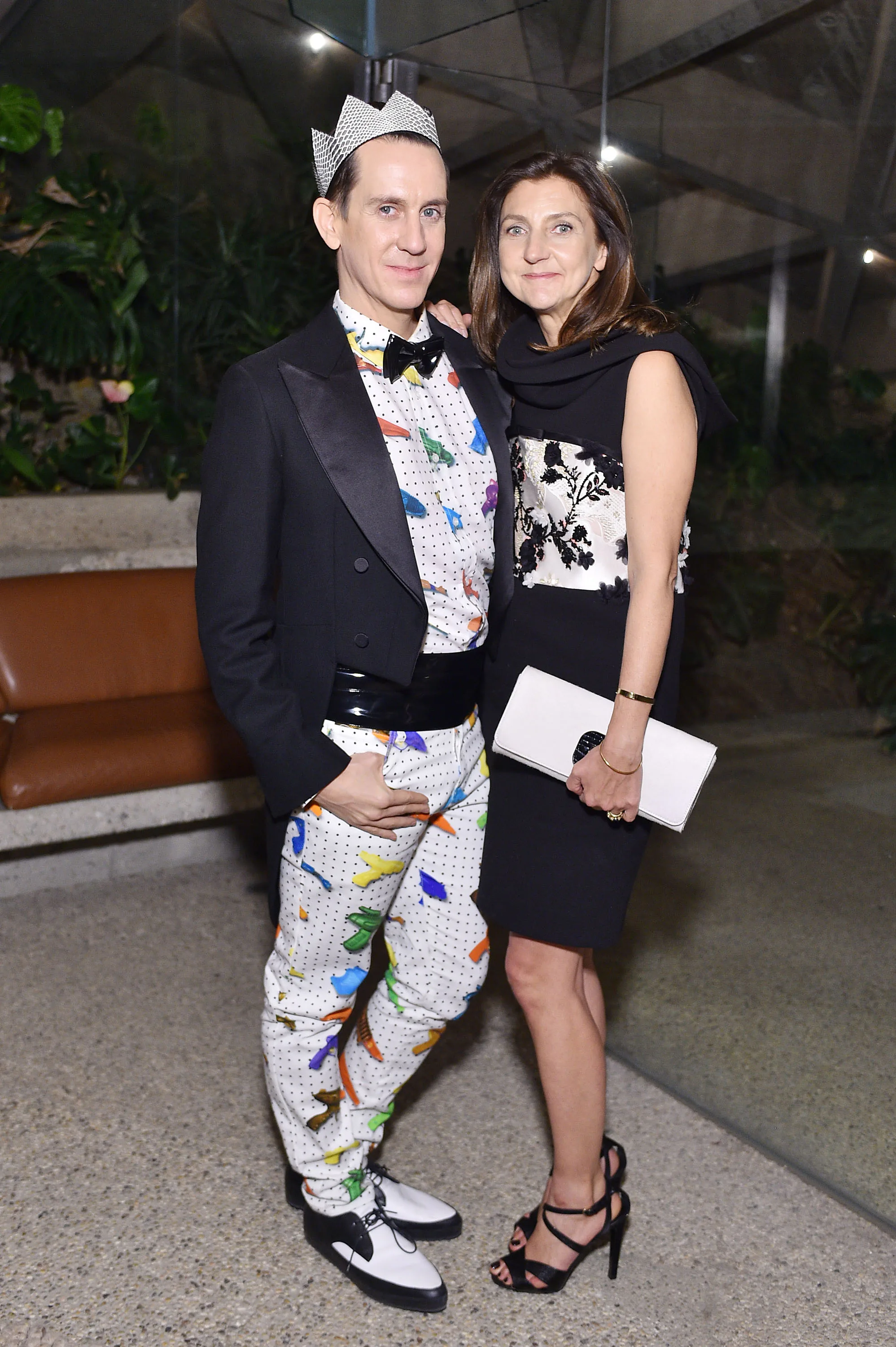 BEVERLY HILLS, CA - NOVEMBER 05:  Designer Jeremy Scott and Artistic Director of Longchamp Sophie De...