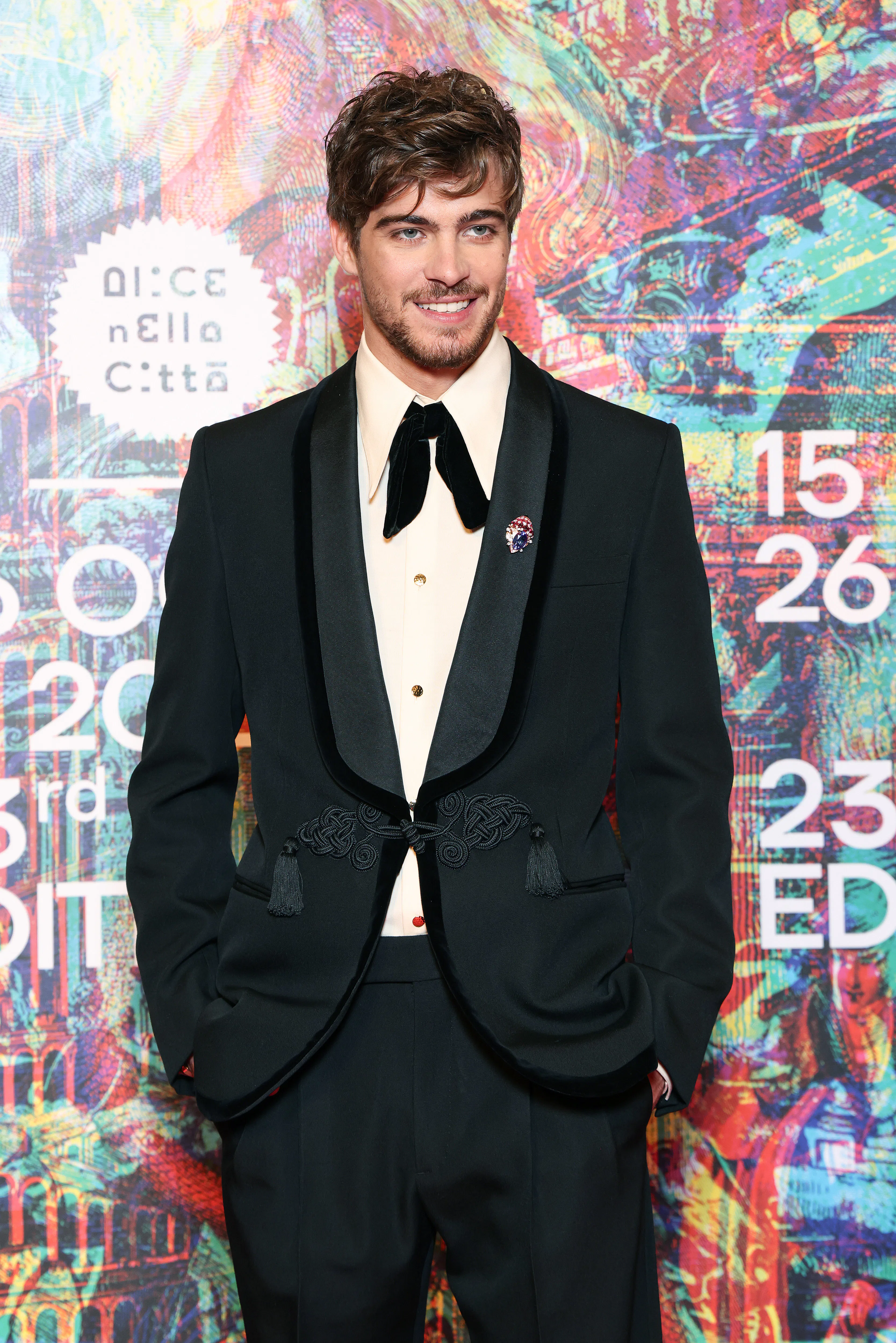 ROME, ITALY - OCTOBER 16: Lorenzo Zurzolo attends the "Squali" red carpet during the 23rd Alice Nell...