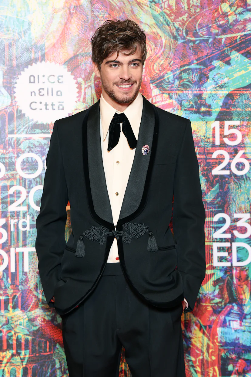 ROME, ITALY - OCTOBER 16: Lorenzo Zurzolo attends the "Squali" red carpet during the 23rd Alice Nell...