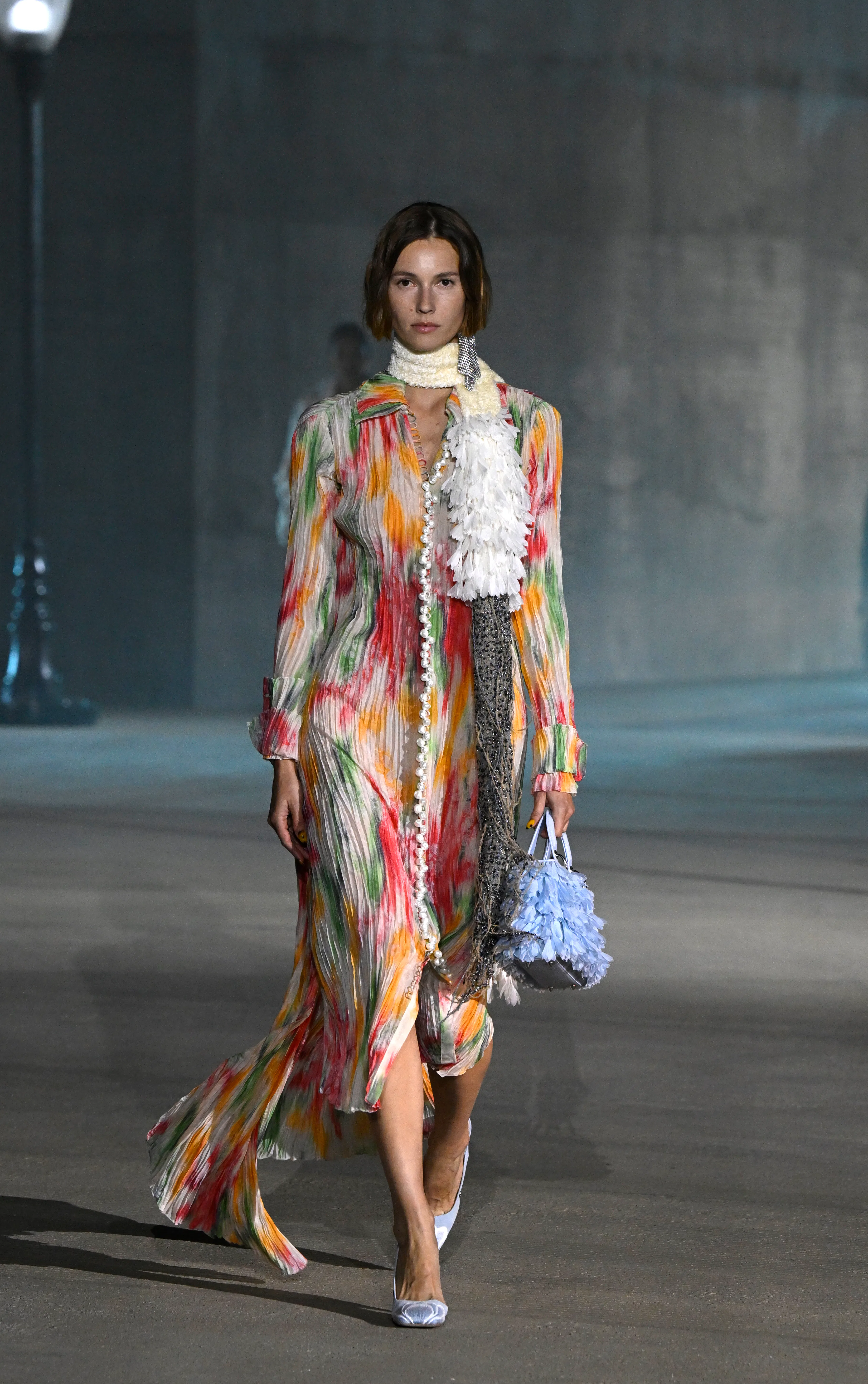 A model walks the runway at the Dior 2027 Cruise Collection Show 
