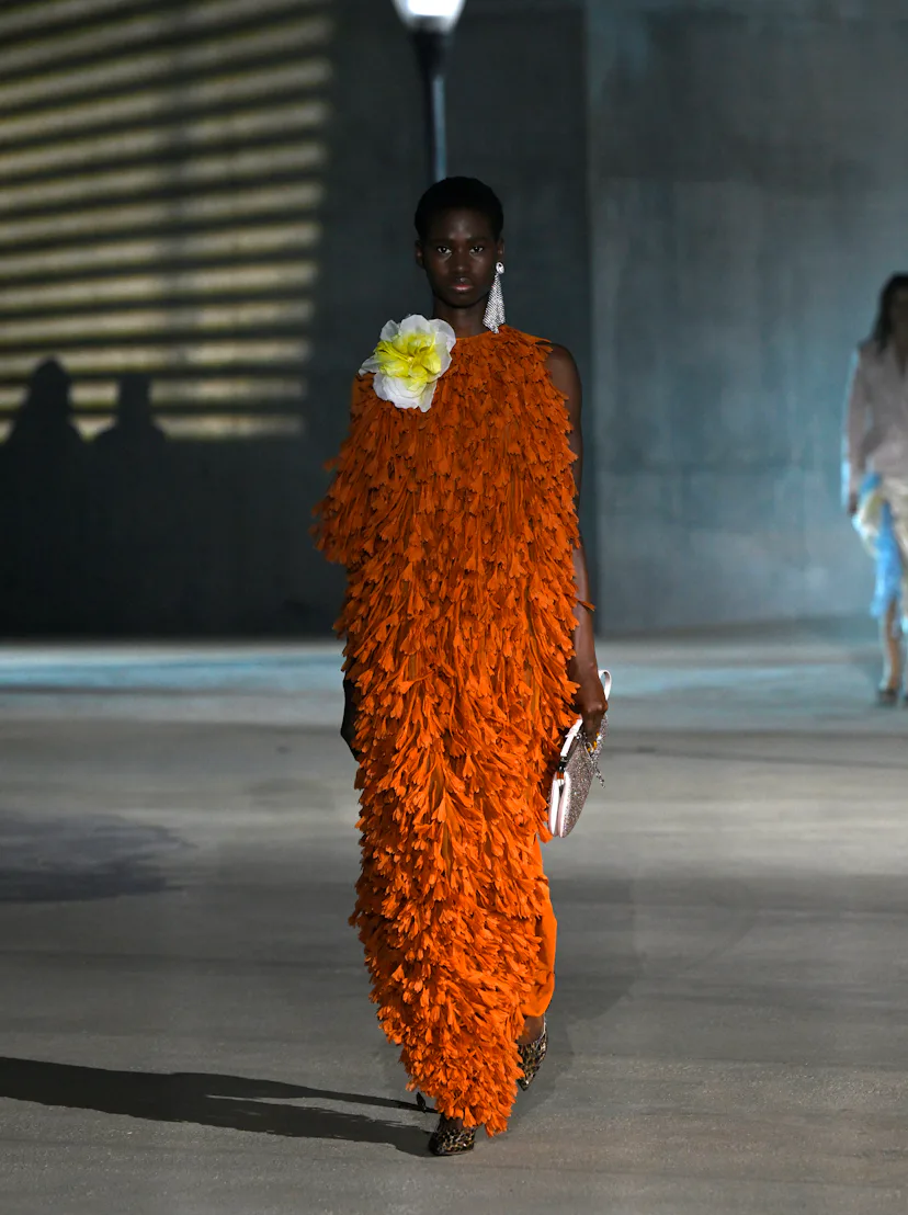 A model walks the runway at the Dior 2027 Cruise Collection Show
