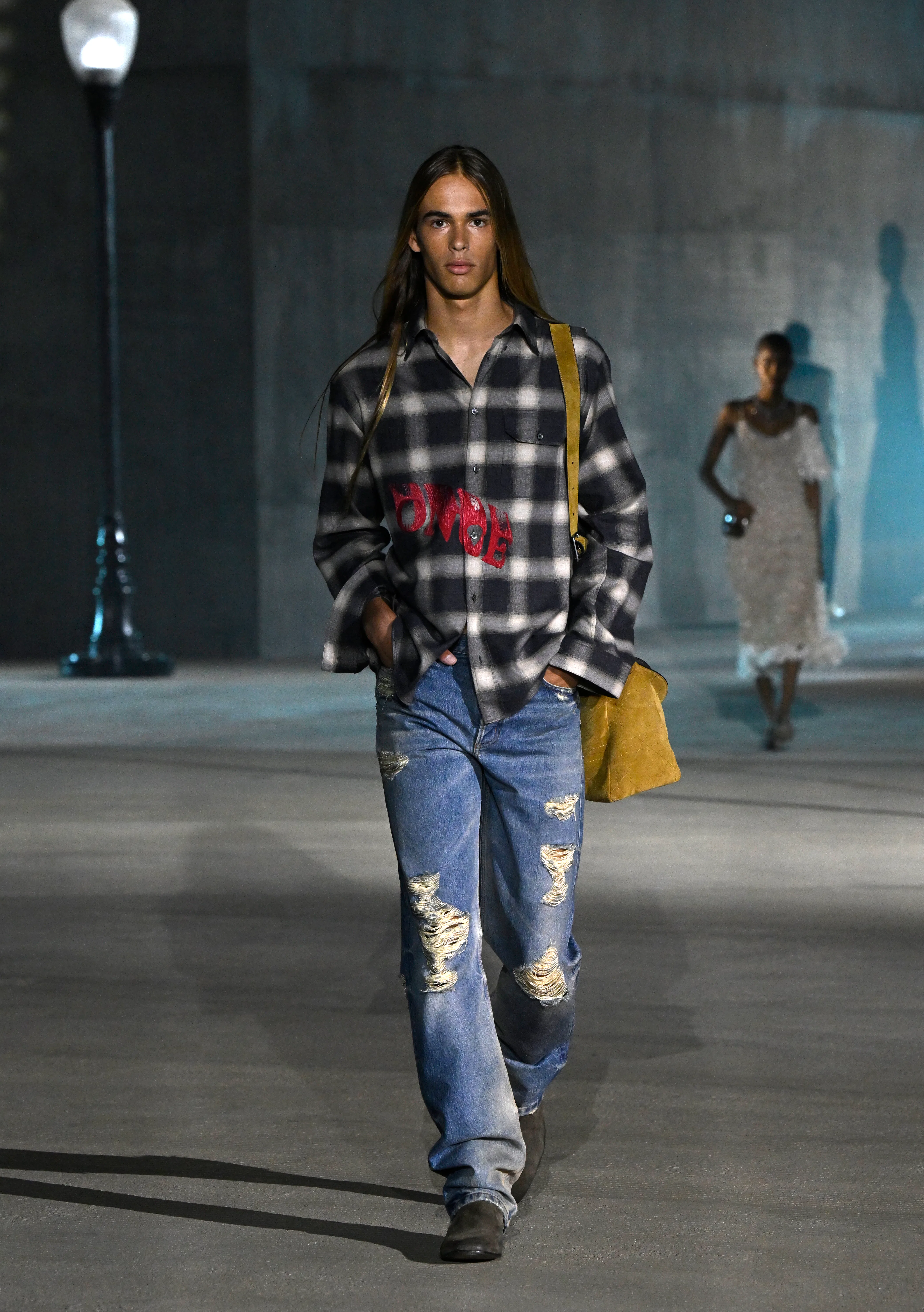A model walks the runway at the Dior 2027 Cruise Collection Show 