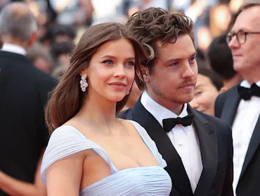 Barbara Palvin and Dylan Sprouse Cannes red carpet
