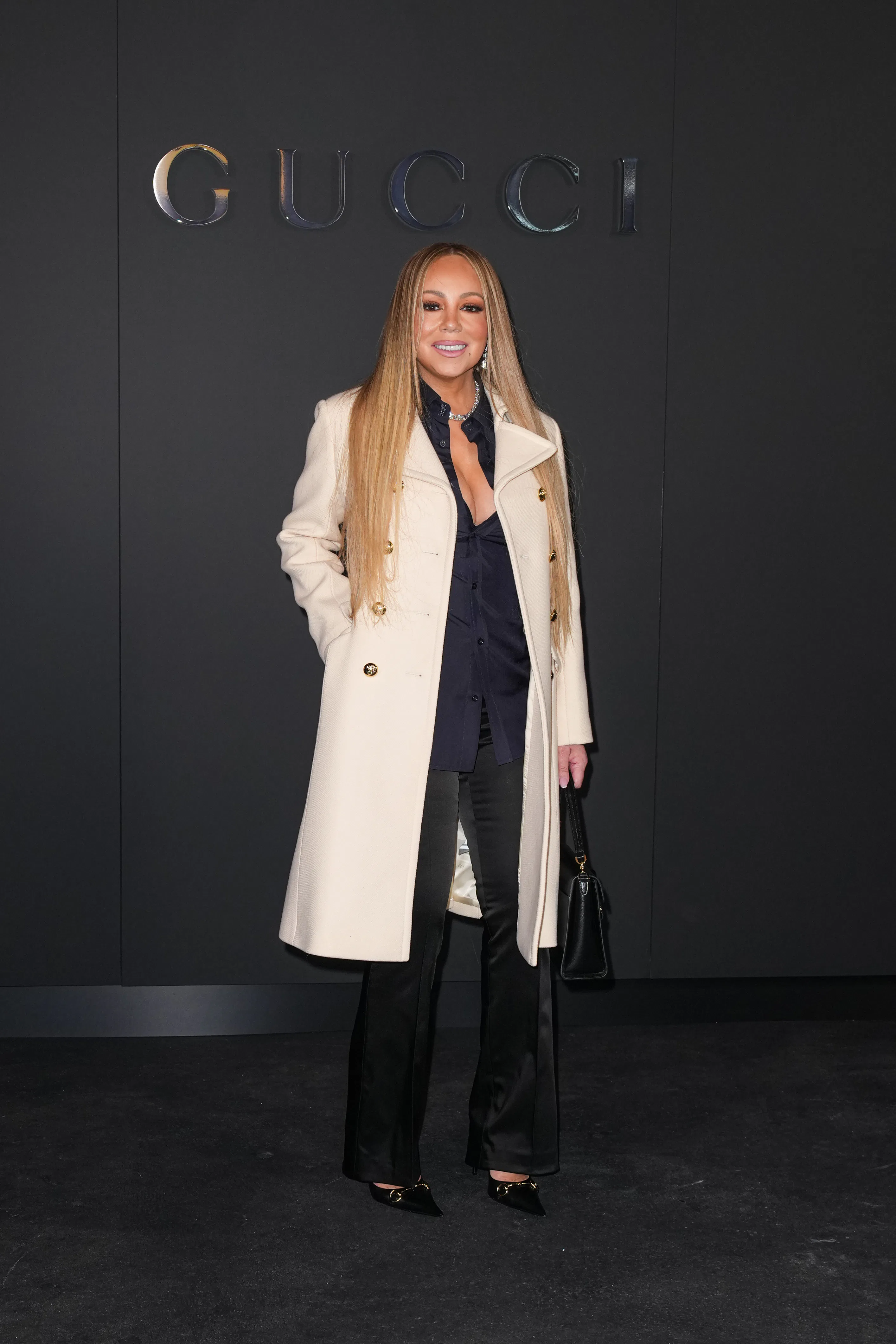 Mariah Carey attends the Gucci Cruise 2027 at Times Square