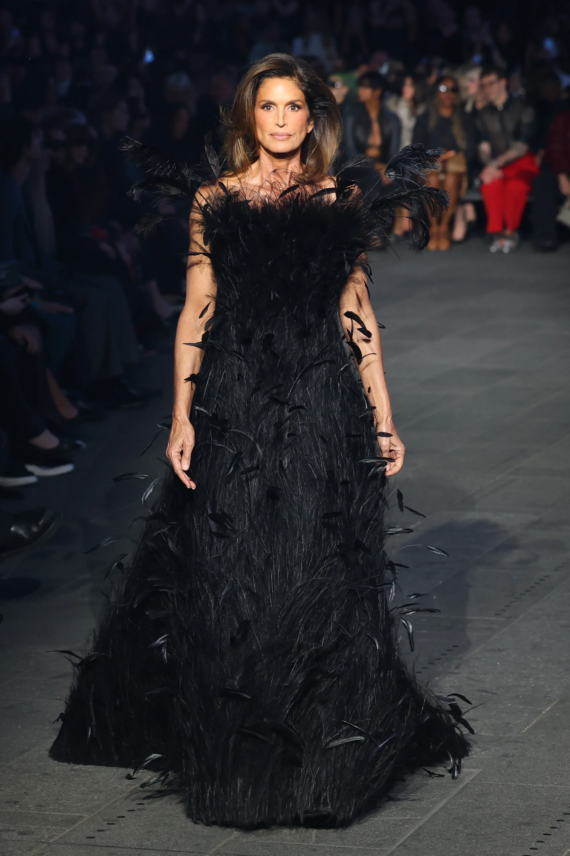 US model Cindy Crawford walks the runway during the Gucci Cruise 2027 