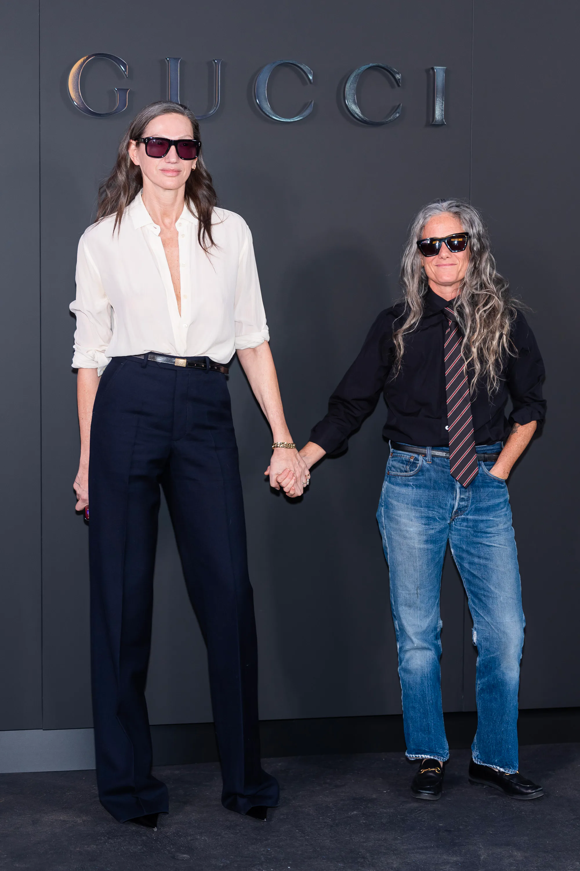 Jenna Lyons and Cass Bird attend the Gucci Cruise 2027 fashion show