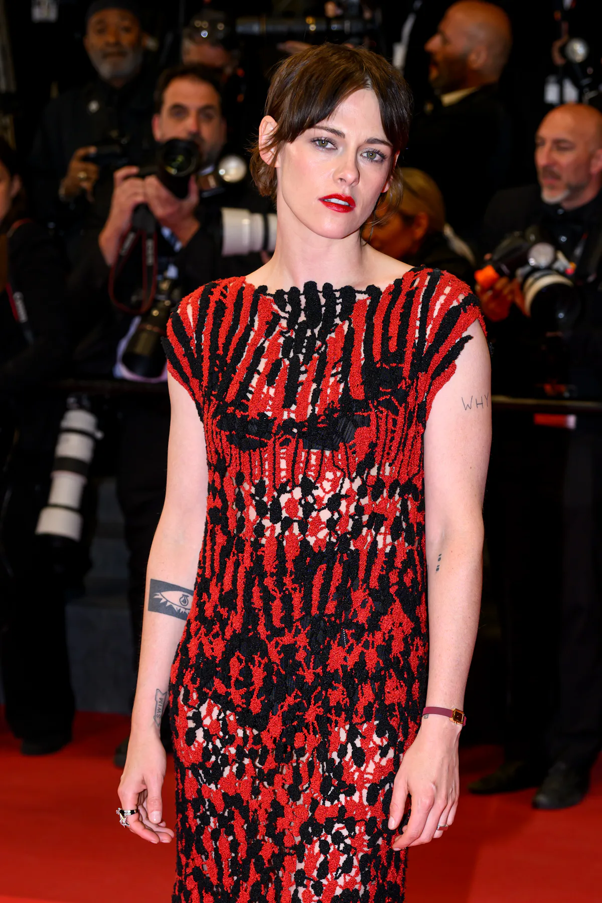 Kristen Stewart Skirts the Cannes Dress Code in Sheer and Sneakers