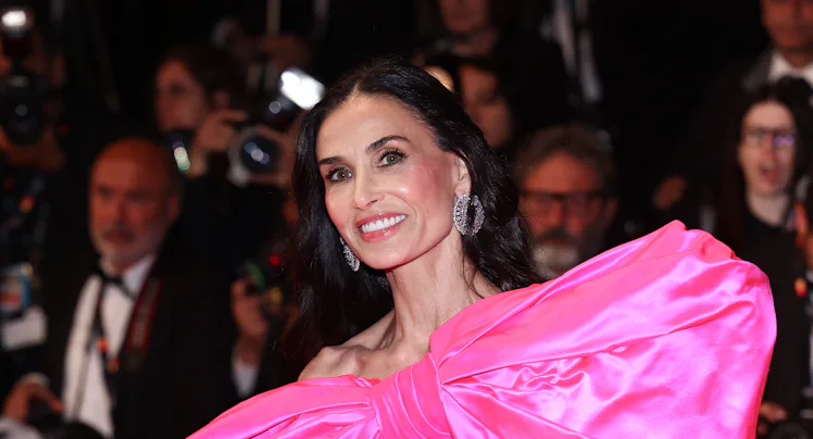 CANNES, FRANCE - MAY 16: Demi Moore attends the "Paper Tiger" screening during the 79th annual Canne...