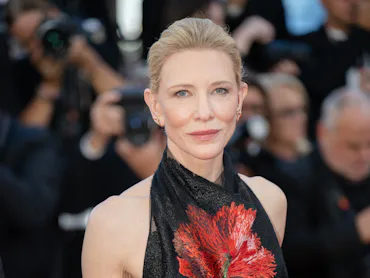 Cate Blanchett attends the competition screening red carpet of the movie Garance during the 79th Can...