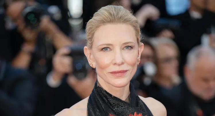 Cate Blanchett attends the competition screening red carpet of the movie Garance during the 79th Can...