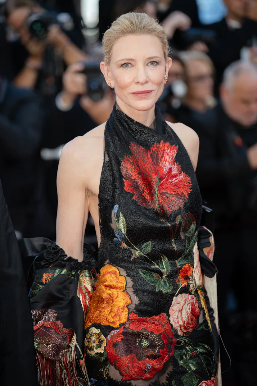 Cate Blanchett attends the competition screening red carpet of the movie Garance during the 79th Can...