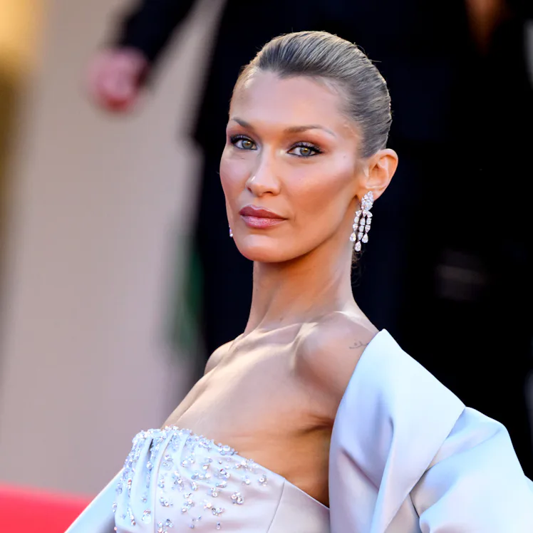 CANNES, FRANCE - MAY 17: Bella Hadid attends the "Garance" screening during the 79th annual Cannes F...