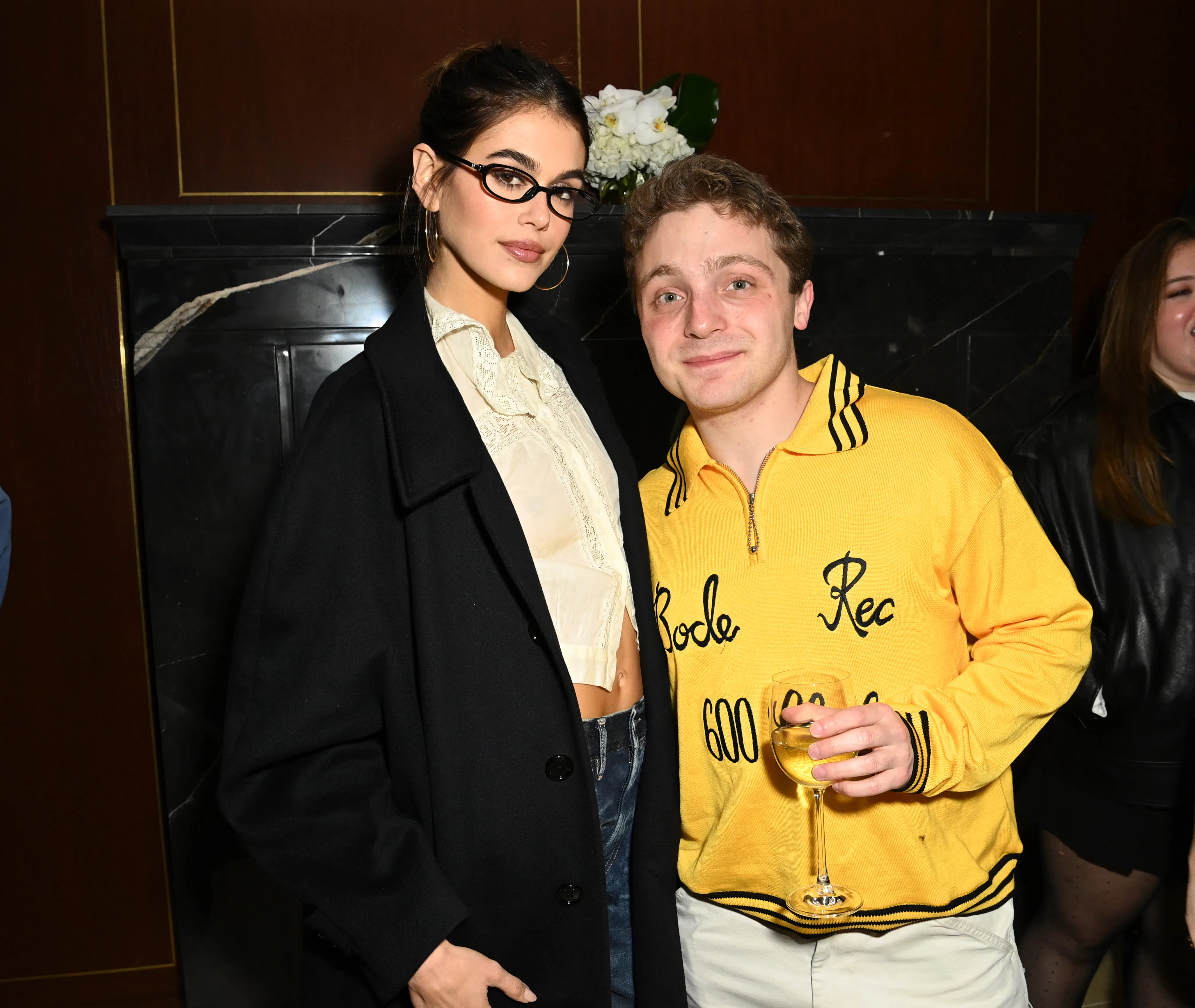 LOS ANGELES, CALIFORNIA - NOVEMBER 22: (L-R) Kaia Gerber and Jake Shane attend Jake Shane's Therapus...
