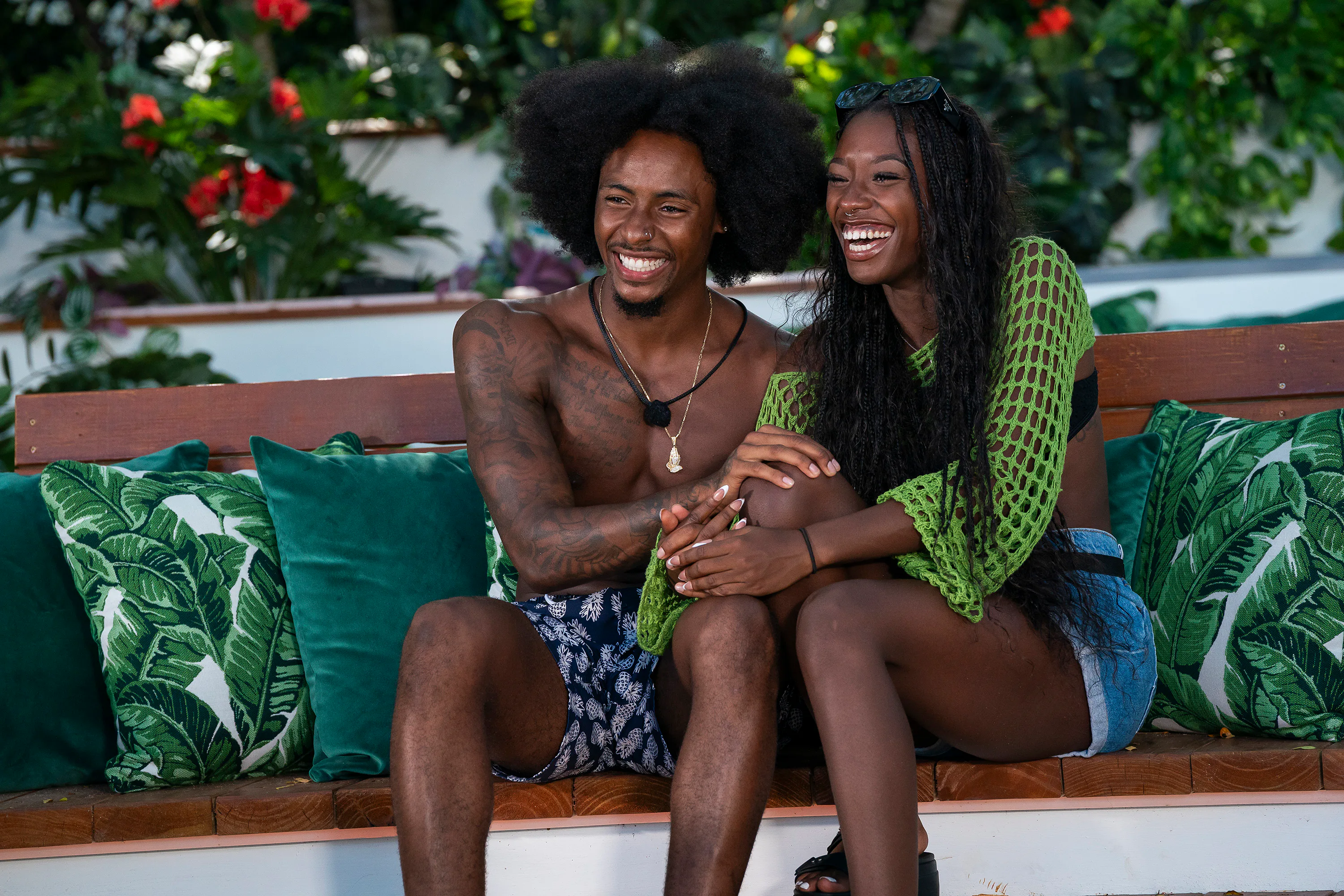 LOVE ISLAND USA -- Episode 633 -- Pictured: (l-r) Kordell Beckham, Serena Page -- (Photo by: Kim Nun...