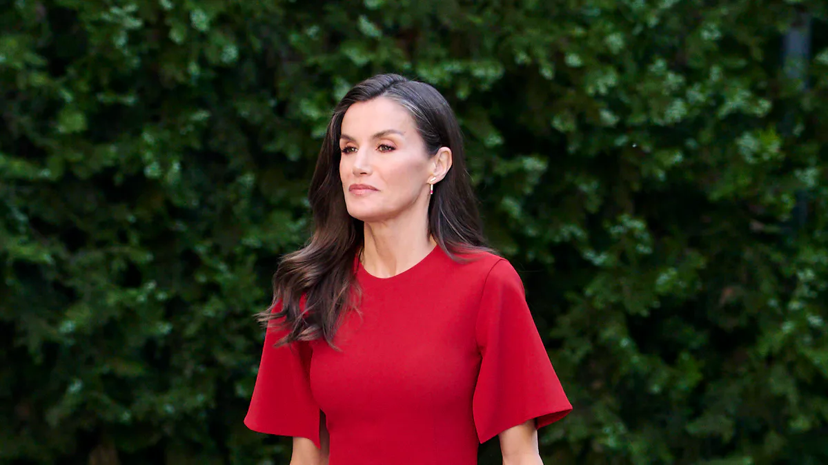 queen letizia of spain red dress Queen Letizia Gets Vibrant in Red Carolina Herrera Dress for Spanish Football Team Reception After 2024 UEFA Euro Championship