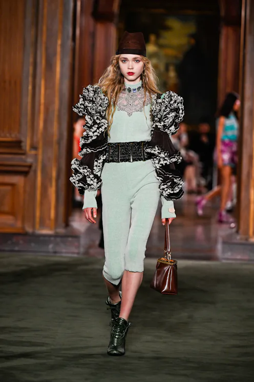 Model on the runway at the Louis Vuitton 2027 Cruise Collection Show