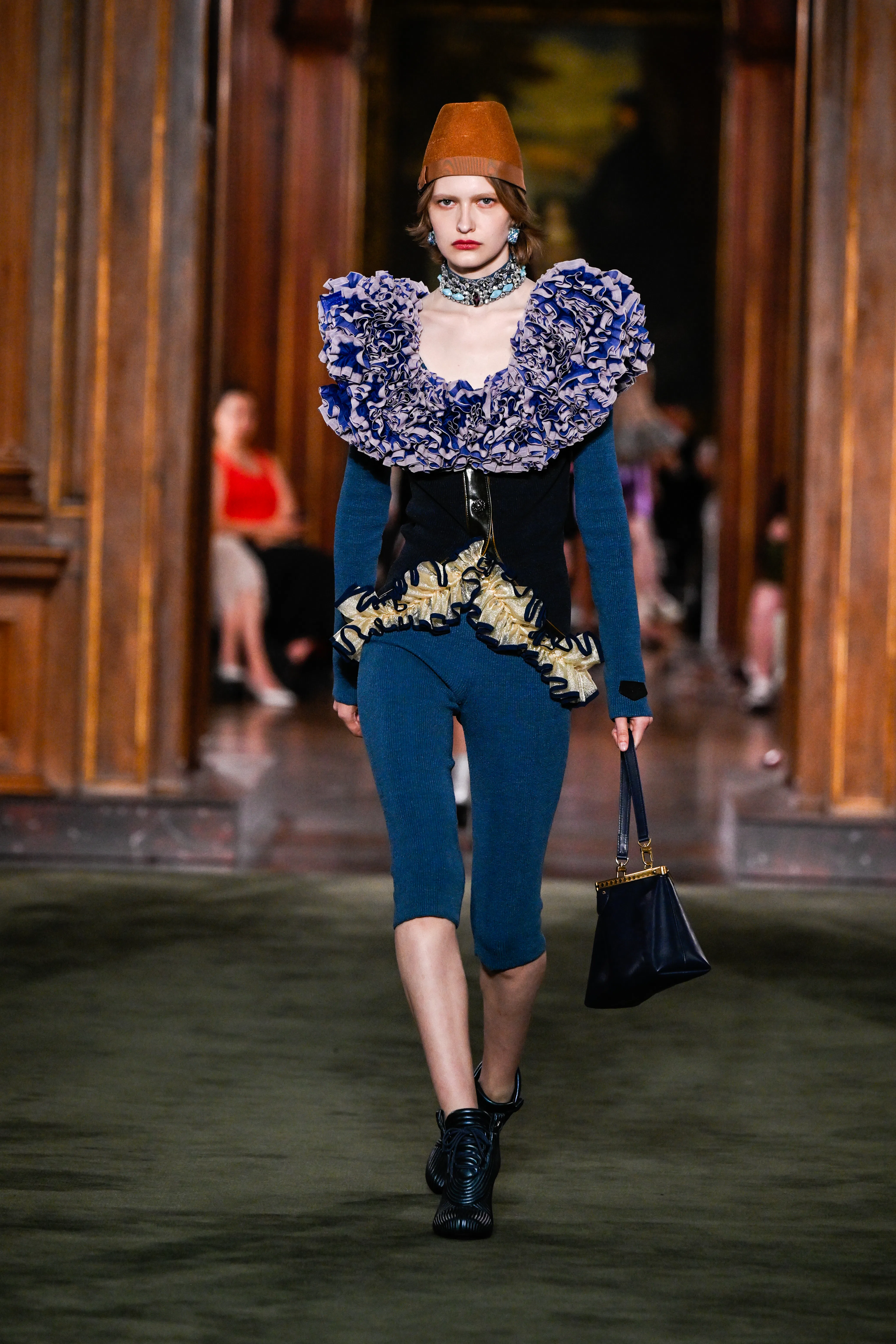 Model on the runway at the Louis Vuitton 2027 Cruise Collection Show 