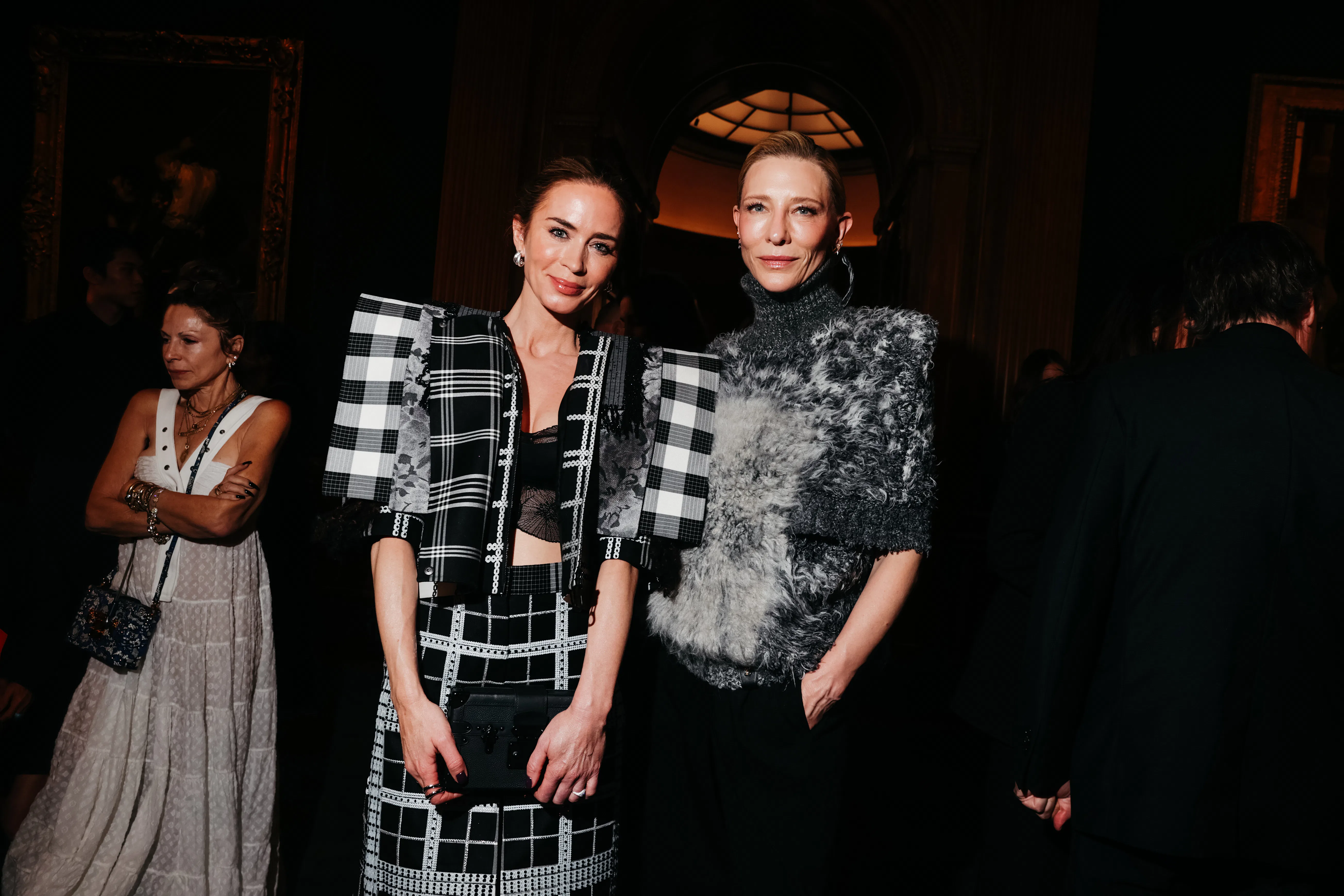 Emily Blunt and Cate Blanchett at the Louis Vuitton 2027 Cruise show