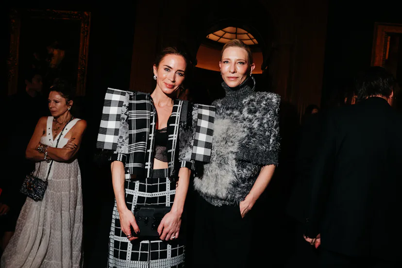 Emily Blunt and Cate Blanchett at the Louis Vuitton 2027 Cruise show