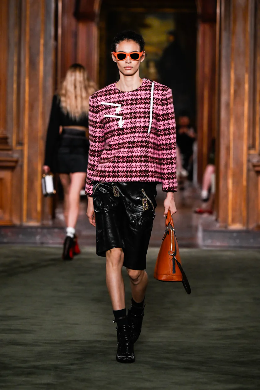 Model on the runway at the Louis Vuitton 2027 Cruise Collection Show