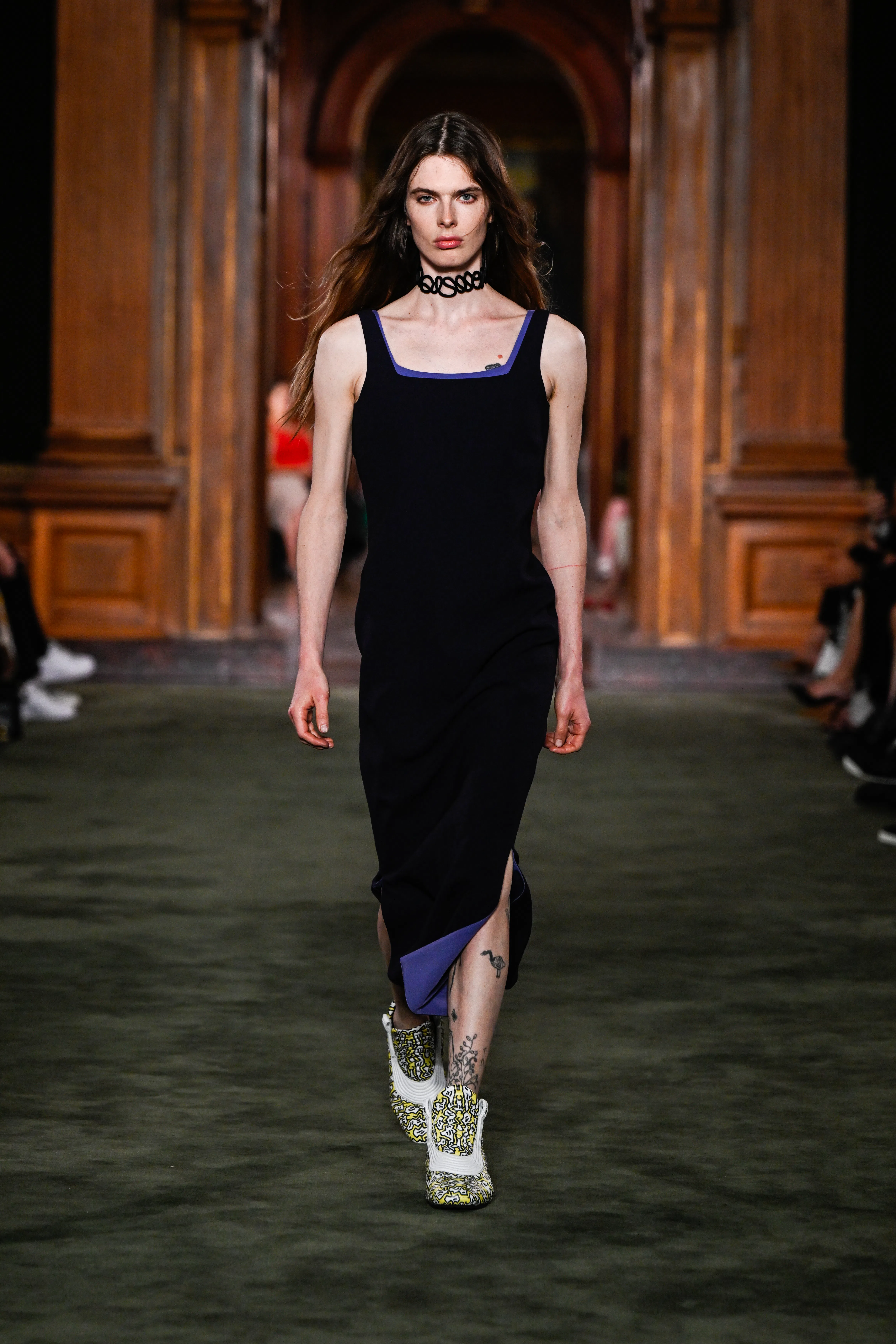 Model on the runway at the Louis Vuitton 2027 Cruise Collection Show 