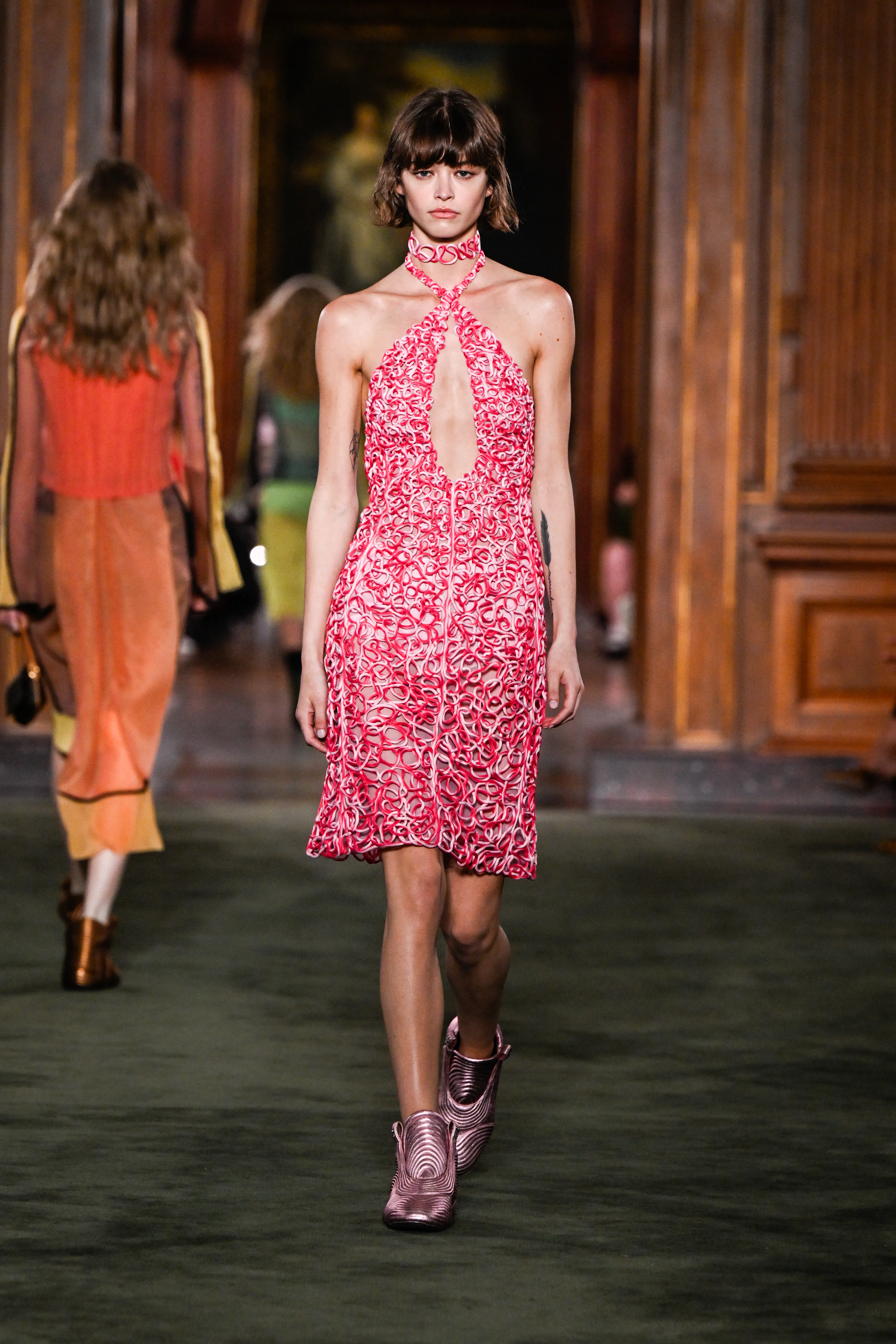 Model on the runway at the Louis Vuitton 2027 Cruise Collection Show 