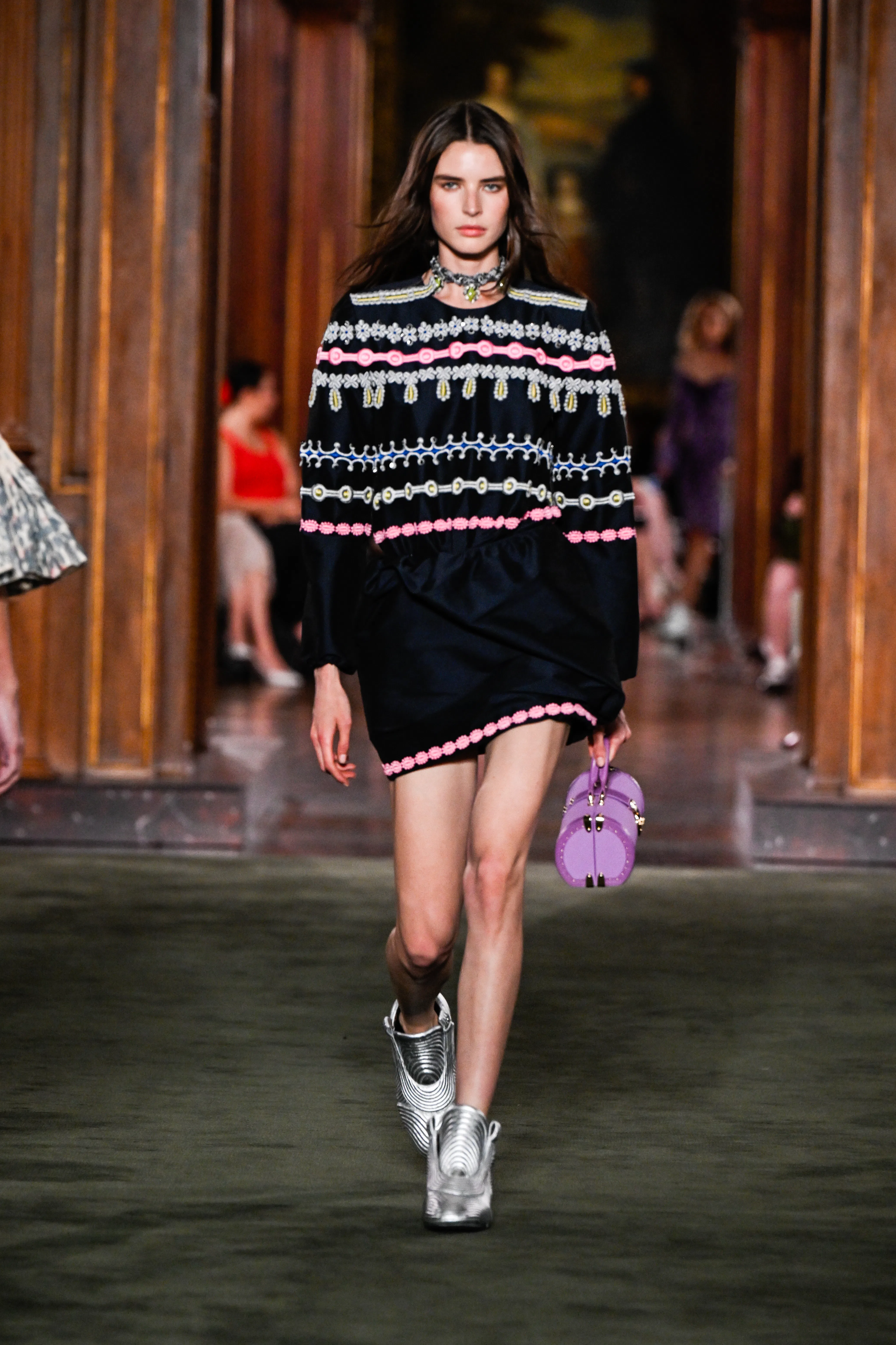 Model on the runway at the Louis Vuitton 2027 Cruise Collection Show 