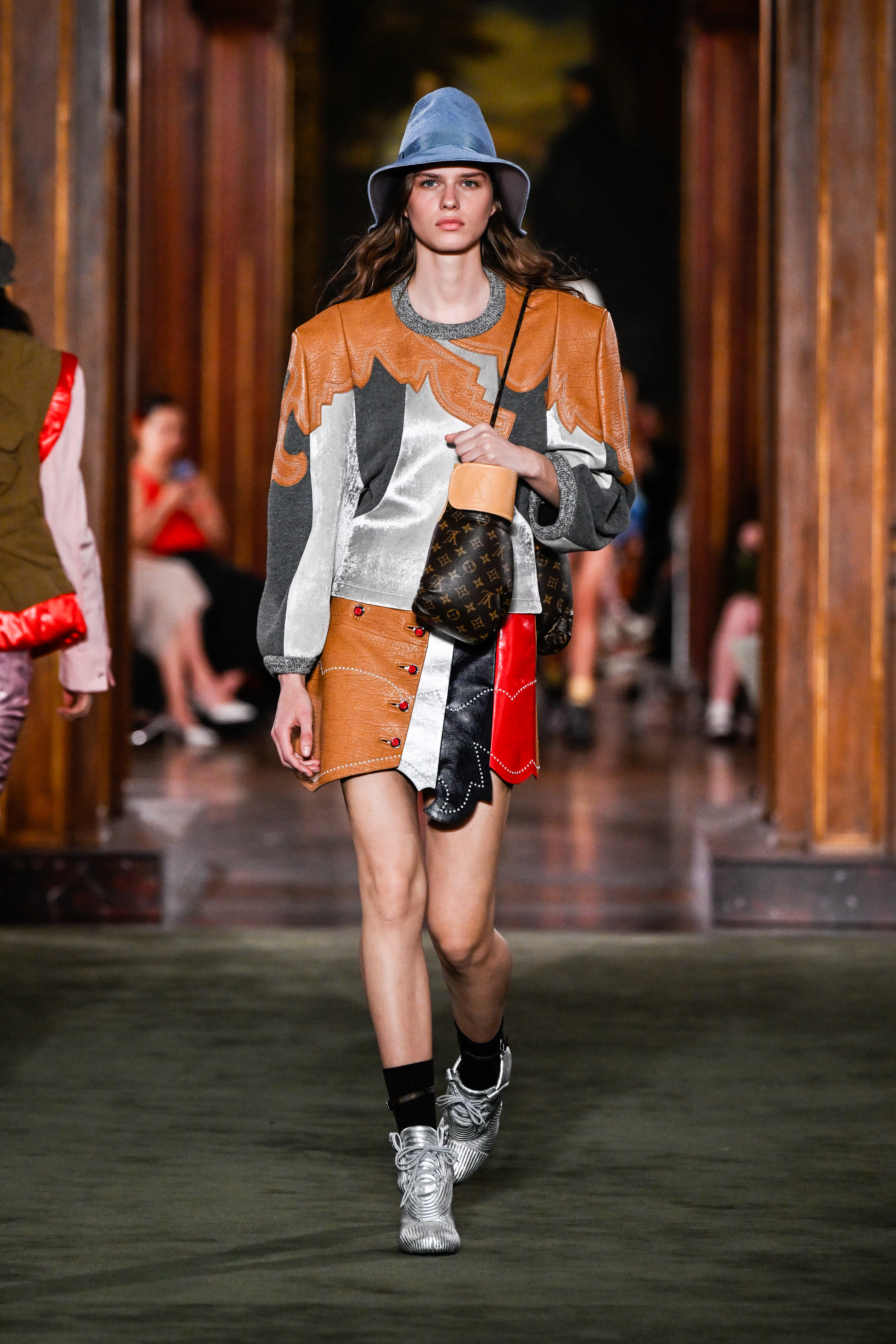 Model on the runway at the Louis Vuitton 2027 Cruise Collection Show