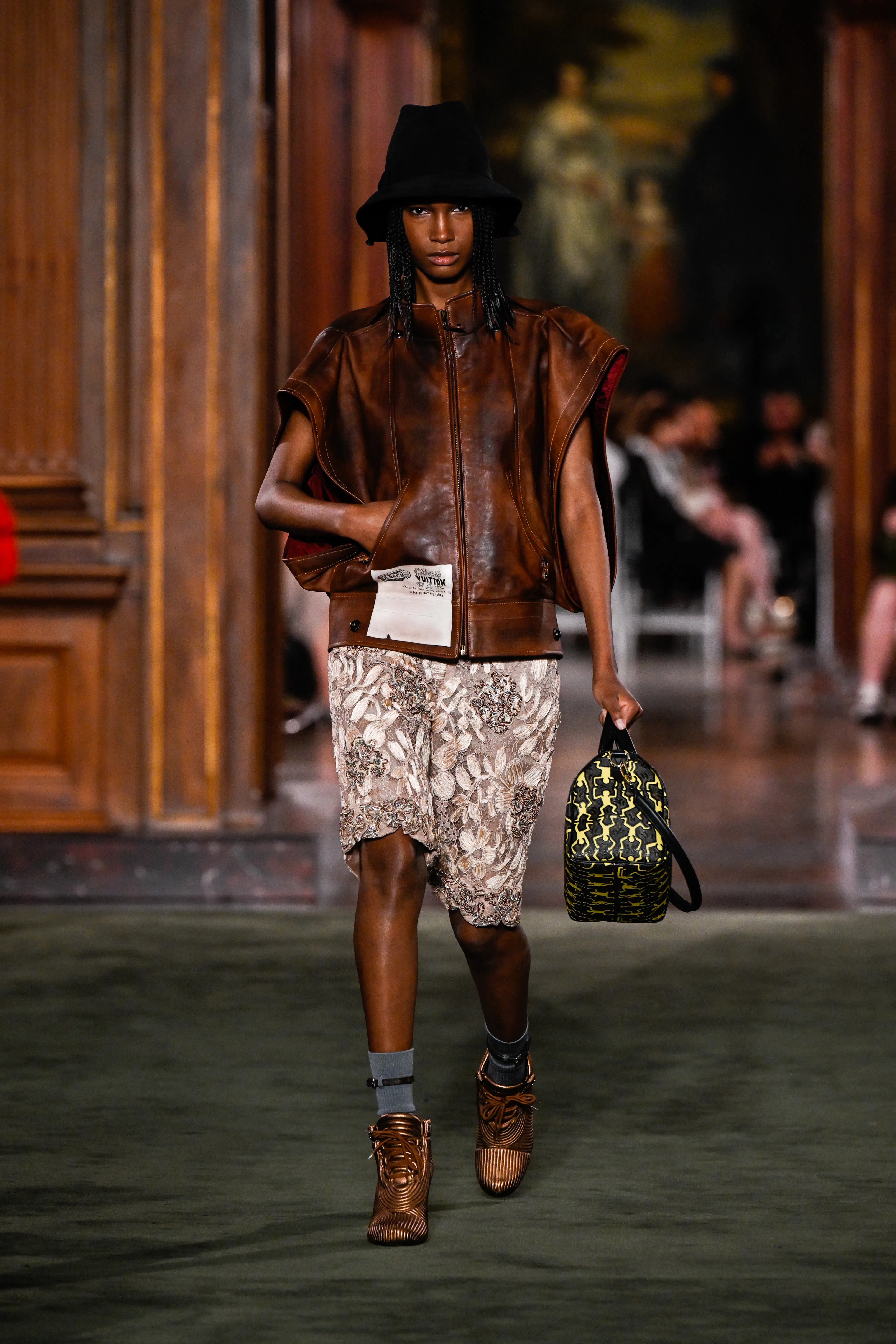 Model on the runway at the Louis Vuitton 2027 Cruise Collection Show 