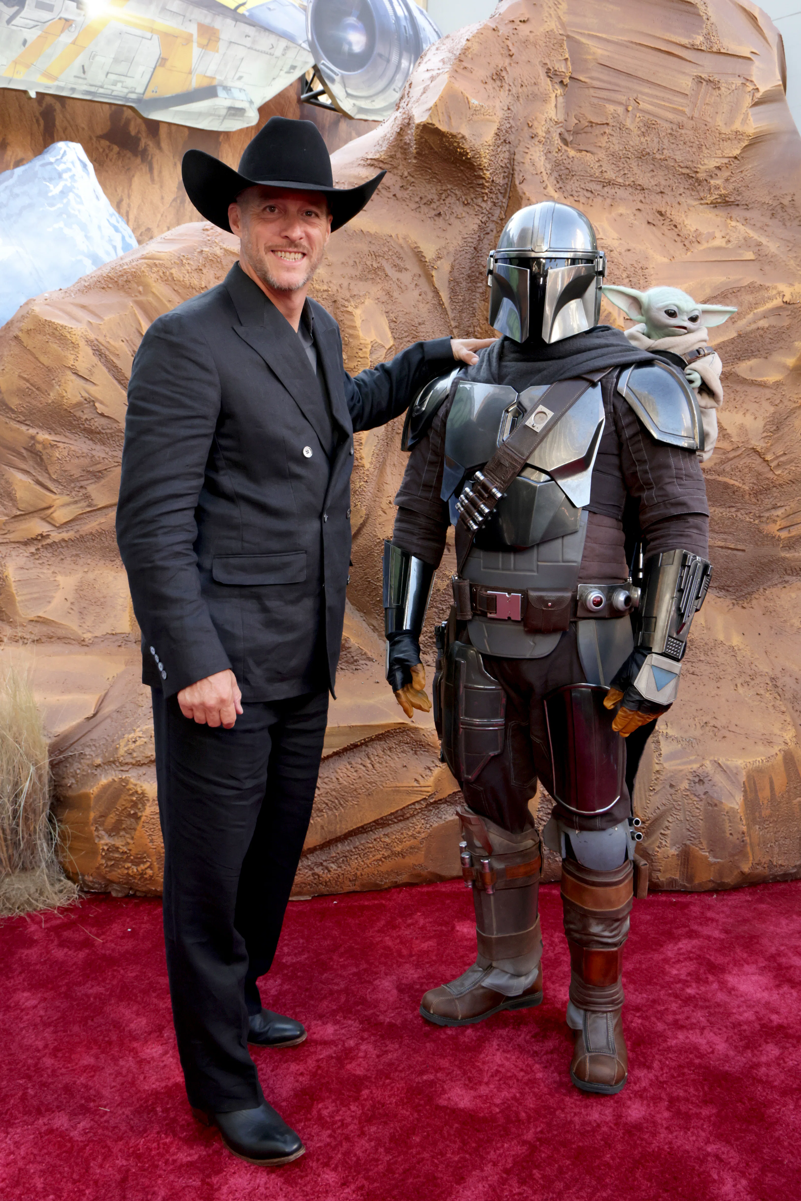 LOS ANGELES, CALIFORNIA - MAY 14: Brendan Wayne attends The Mandalorian and Grogu Los Angeles World ...