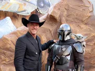 LOS ANGELES, CALIFORNIA - MAY 14: Brendan Wayne attends The Mandalorian and Grogu Los Angeles World ...