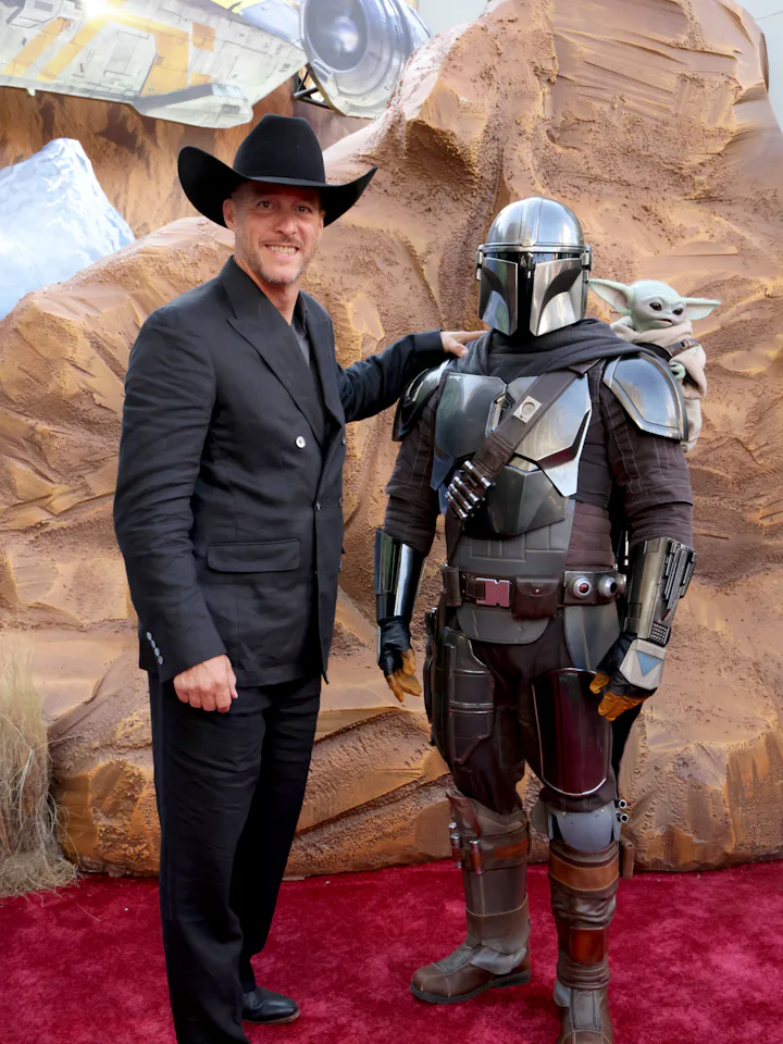 LOS ANGELES, CALIFORNIA - MAY 14: Brendan Wayne attends The Mandalorian and Grogu Los Angeles World ...