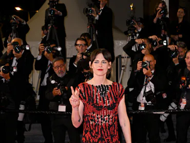 CANNES, FRANCE - MAY 16: Kristen Stewart attends the "Full Phil" screening during the 79th annual Ca...