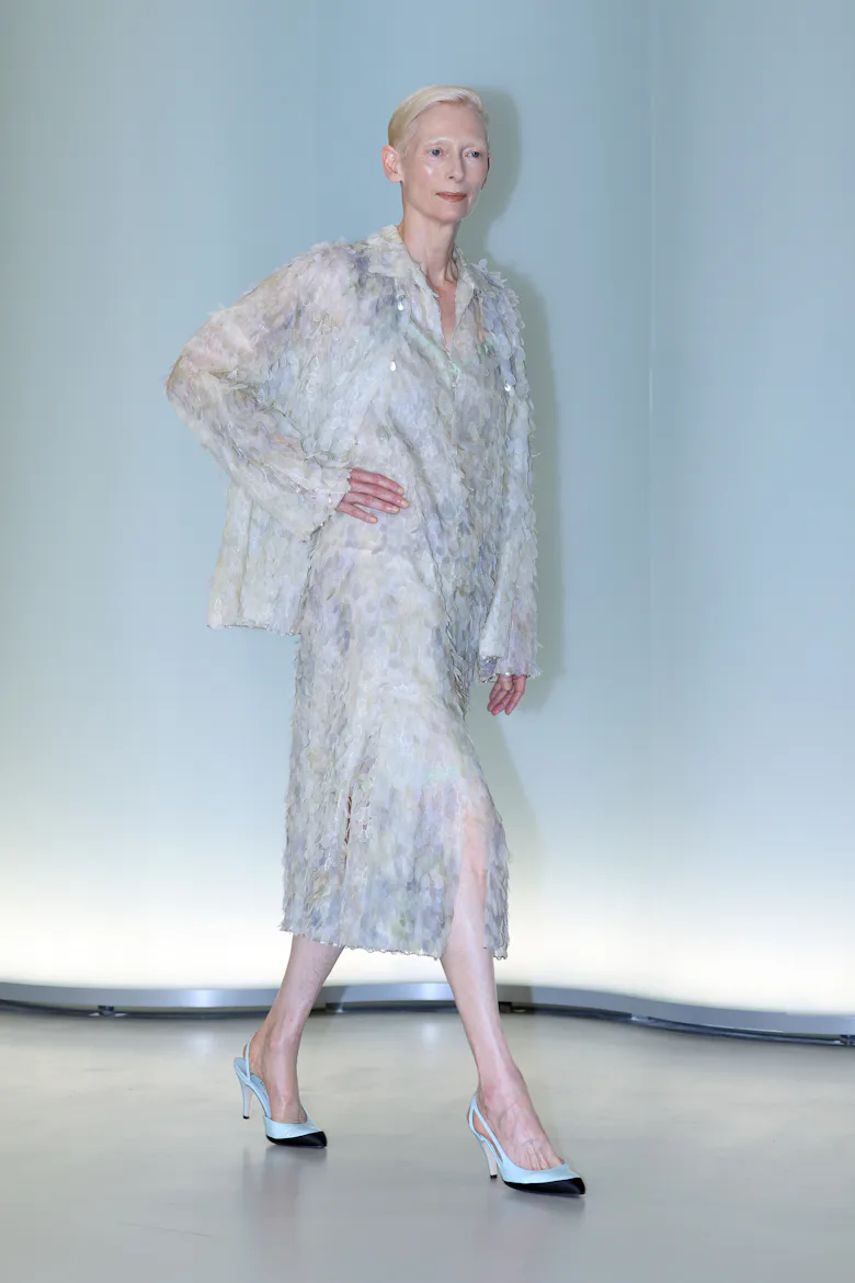 Tilda Swinton Gives a White Witch Twist to Classic Chanel Tilda Swinton Gives a White Witch Twist to Classic Chanel