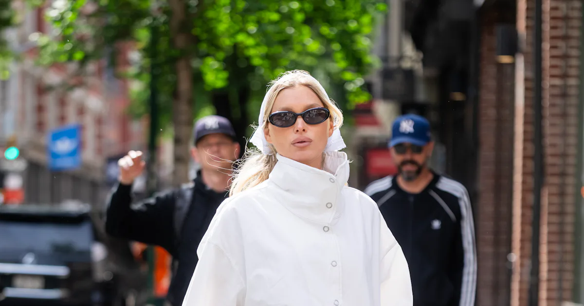 "Nonna-Core" Headscarves Are The Elsa Hosk-Approved Trend For Summer